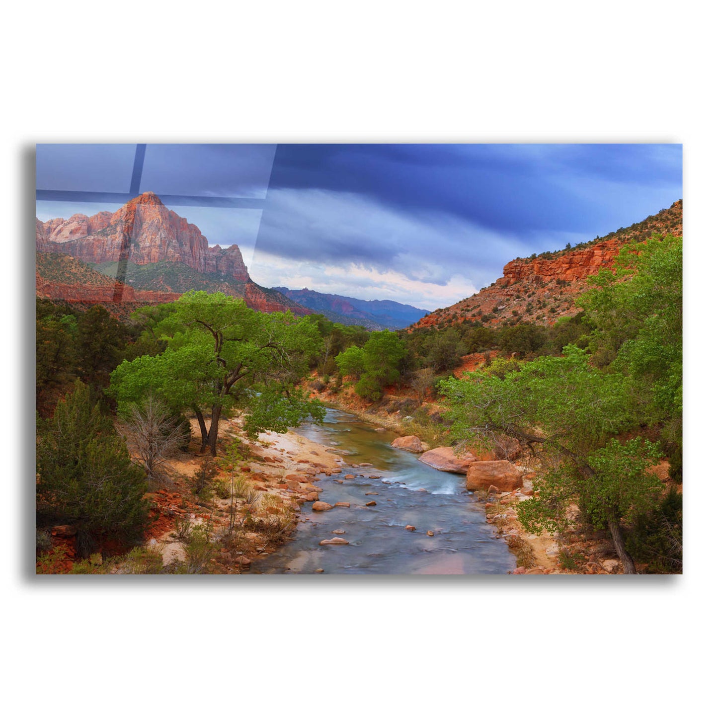 Epic Art 'A Zion Morning' by Darren White, Acrylic Glass Wall Art,16x12