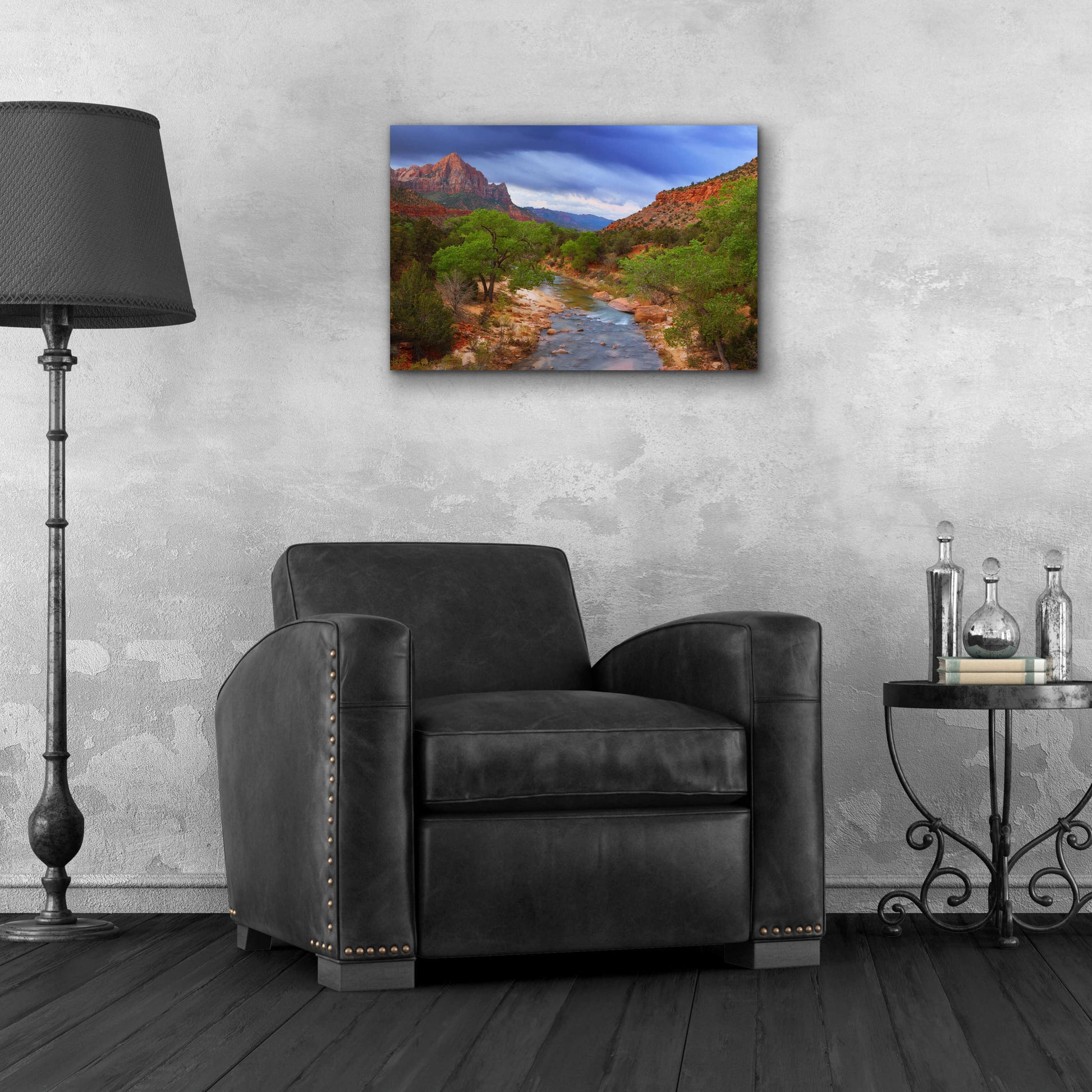 Epic Art 'A Zion Morning' by Darren White, Acrylic Glass Wall Art,24x16