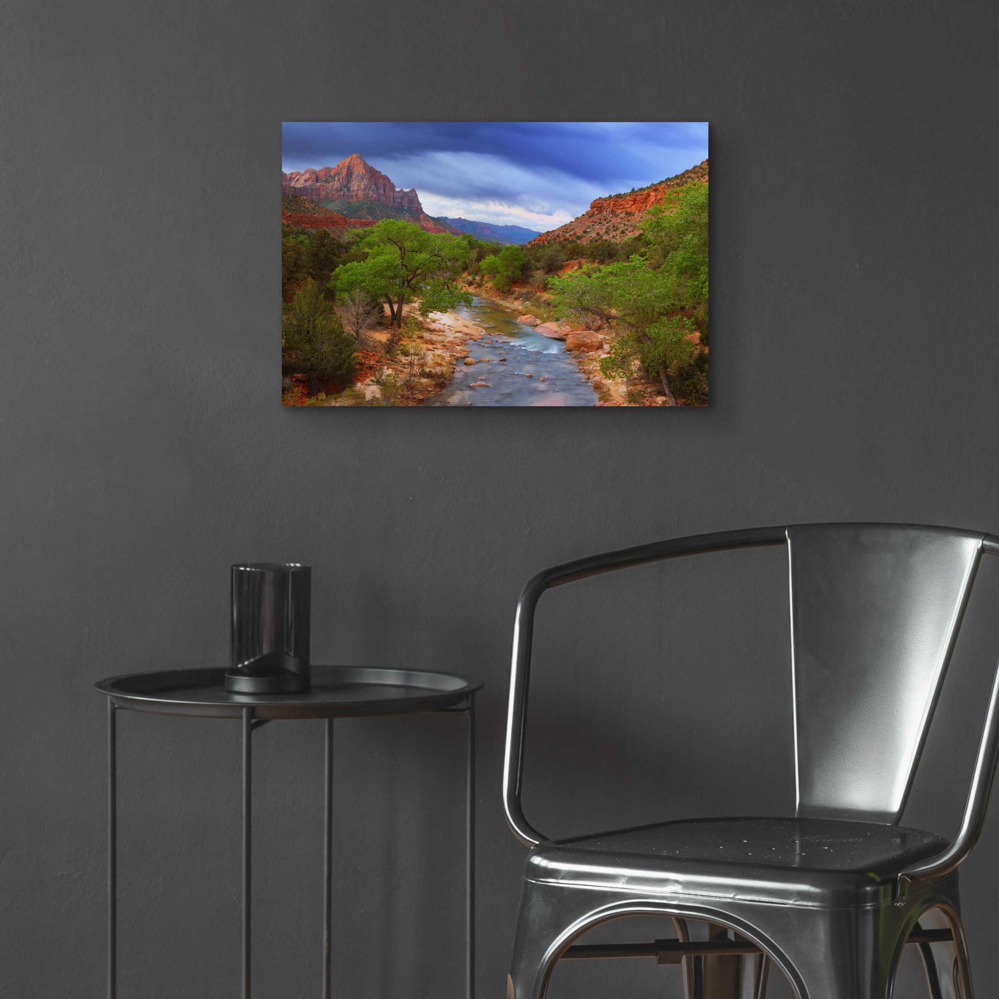 Epic Art 'A Zion Morning' by Darren White, Acrylic Glass Wall Art,24x16