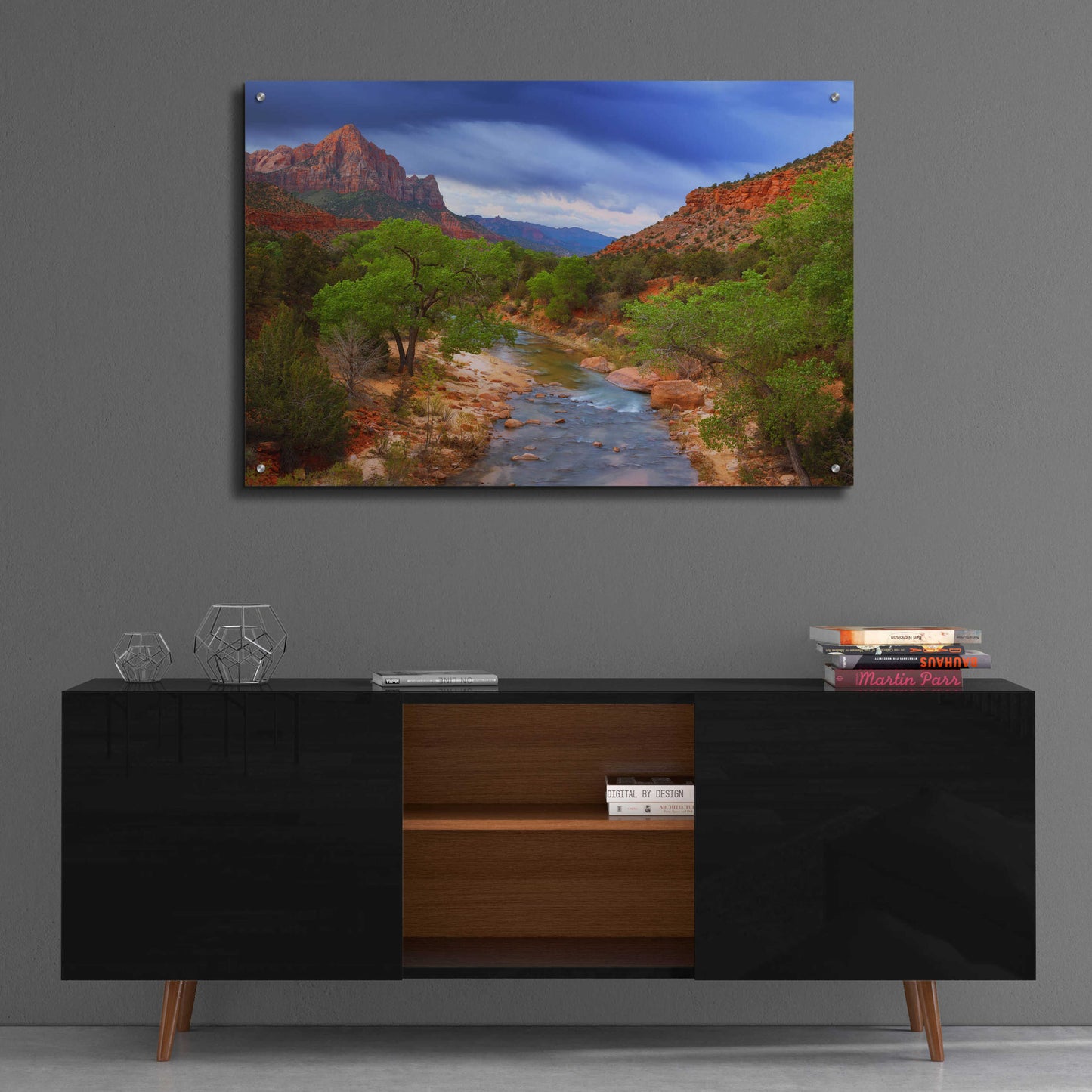 Epic Art 'A Zion Morning' by Darren White, Acrylic Glass Wall Art,36x24