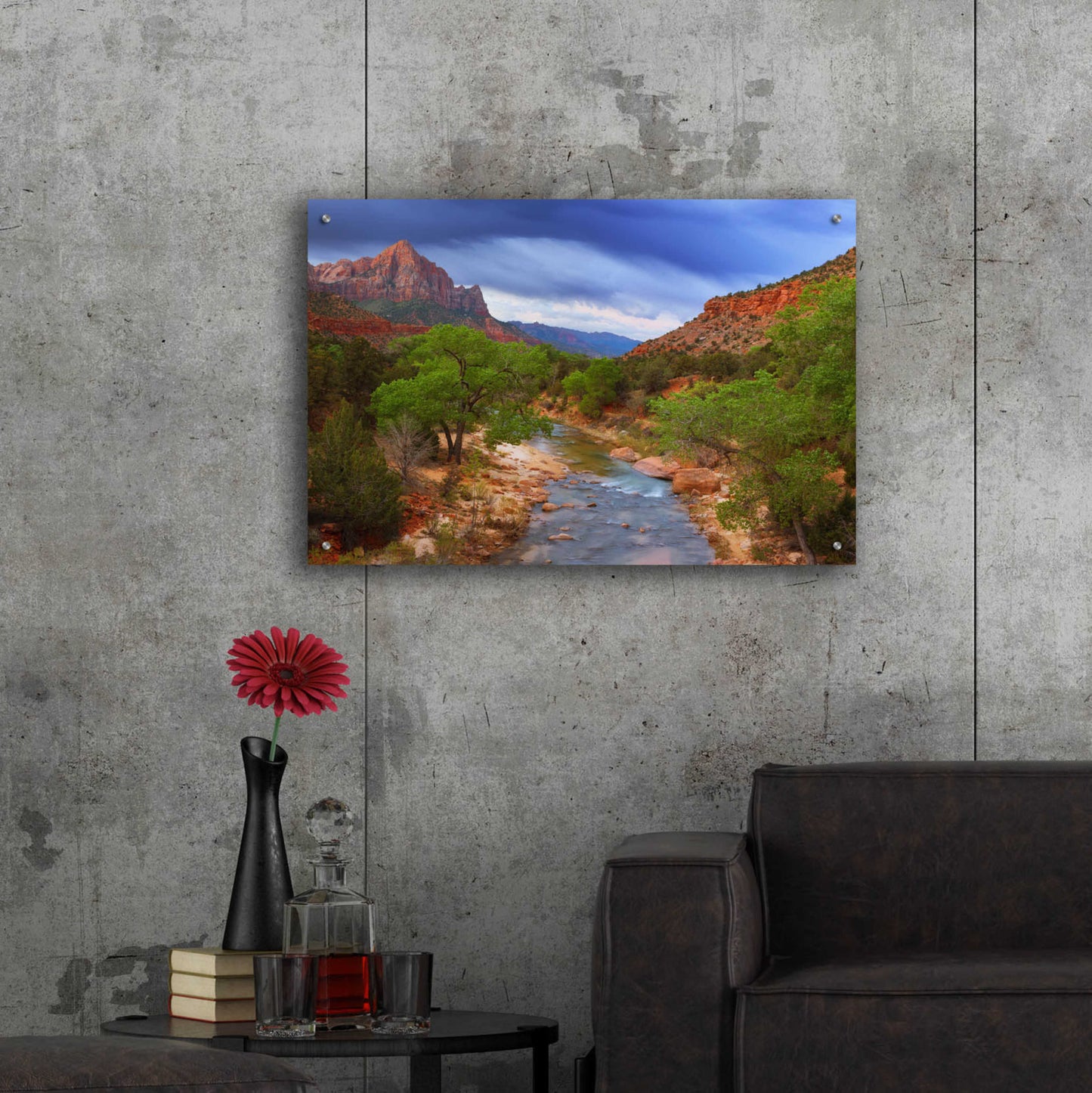 Epic Art 'A Zion Morning' by Darren White, Acrylic Glass Wall Art,36x24