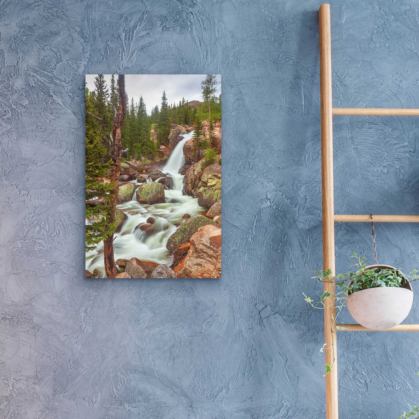 Epic Art 'Alberta Falls - Rocky Mountain National Park' by Darren White, Acrylic Glass Wall Art,16x24