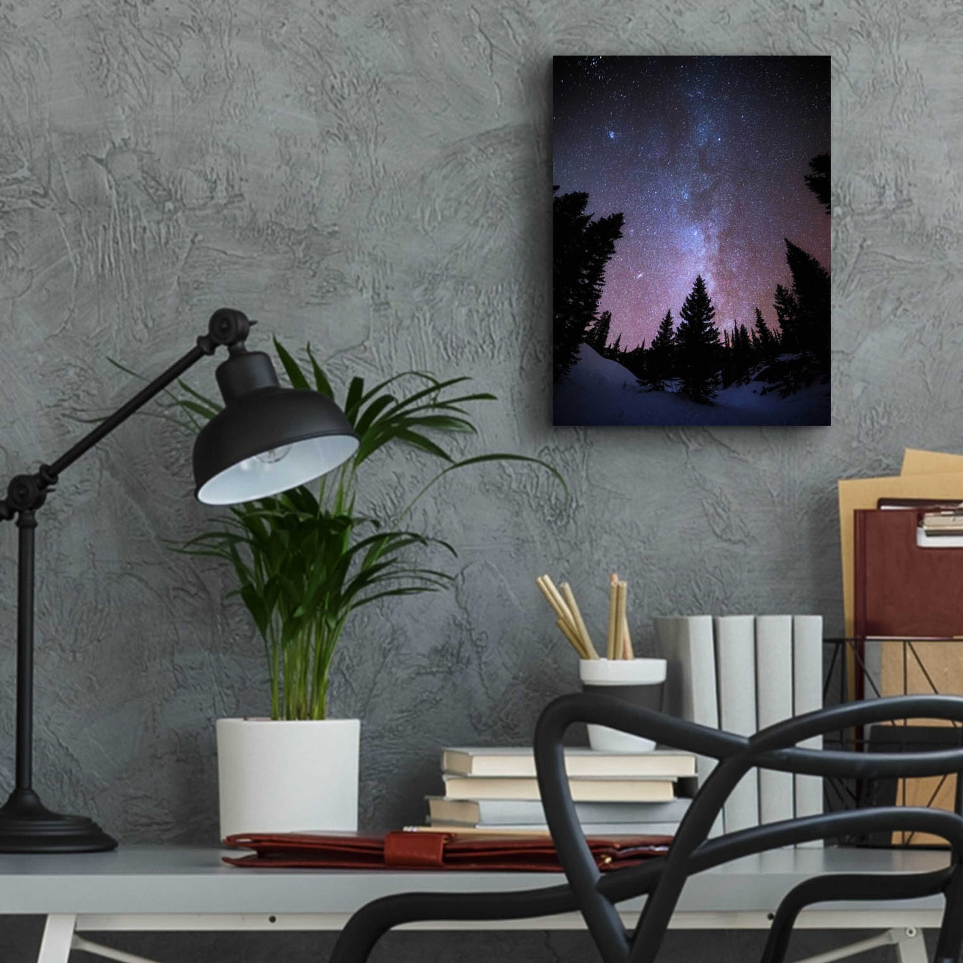 Epic Art 'Andromeda Our Neighbor - Rocky Mountain National Park' by Darren White, Acrylic Glass Wall Art,12x16
