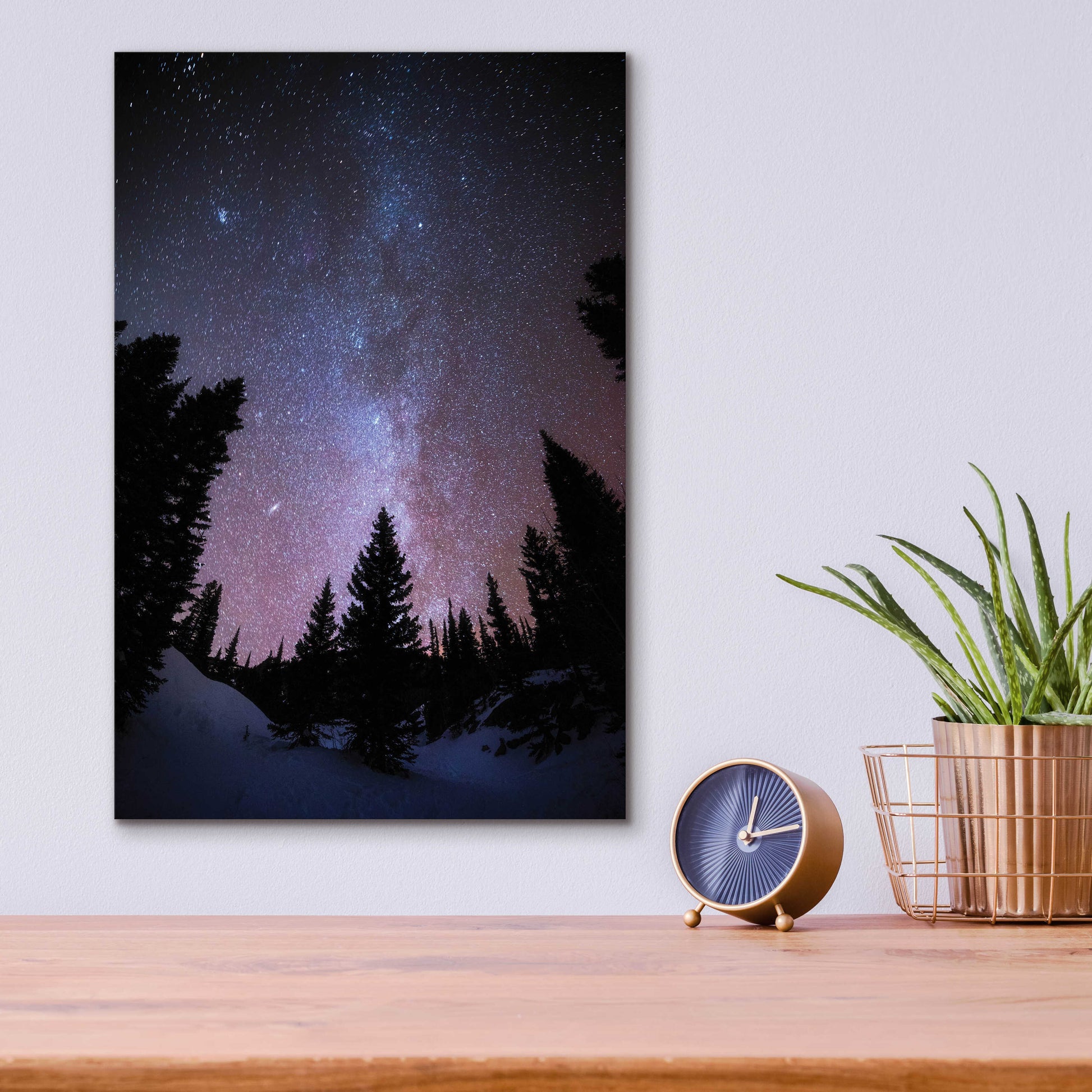 Epic Art 'Andromeda Our Neighbor - Rocky Mountain National Park' by Darren White, Acrylic Glass Wall Art,12x16