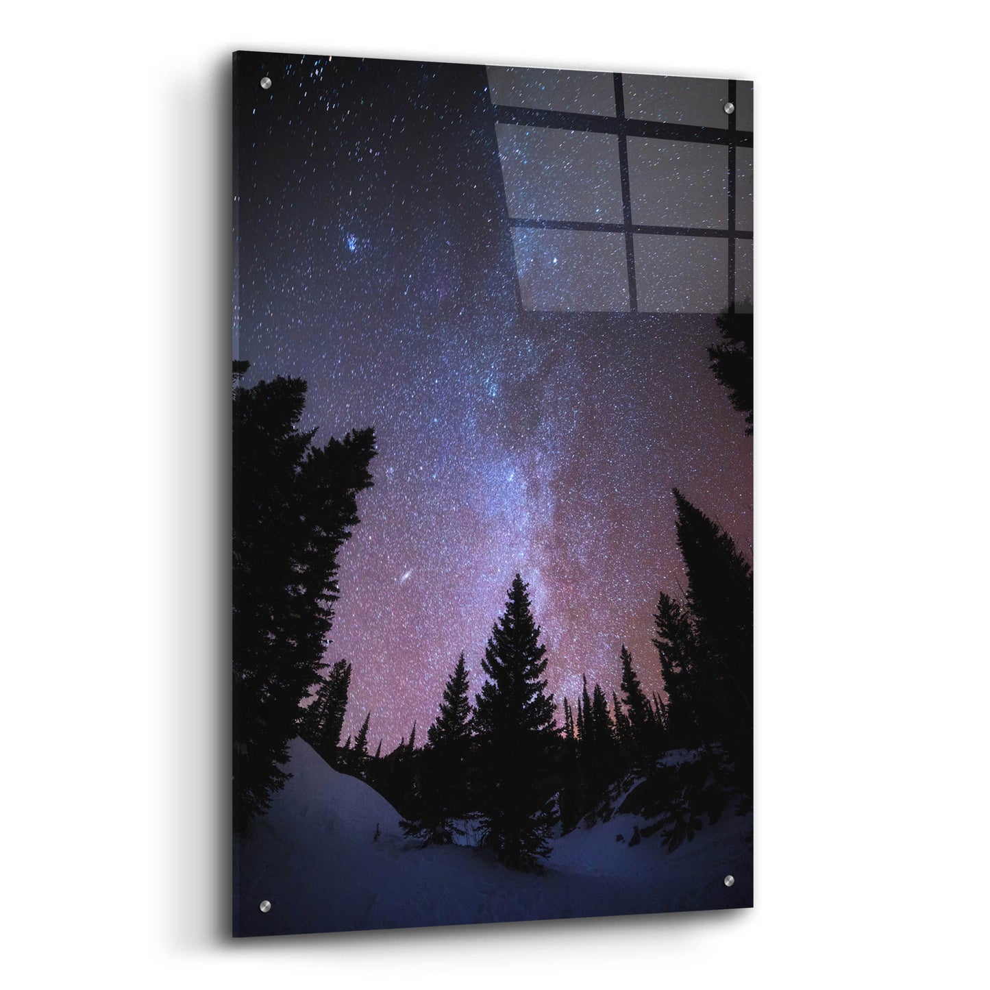 Epic Art 'Andromeda Our Neighbor - Rocky Mountain National Park' by Darren White, Acrylic Glass Wall Art,24x36