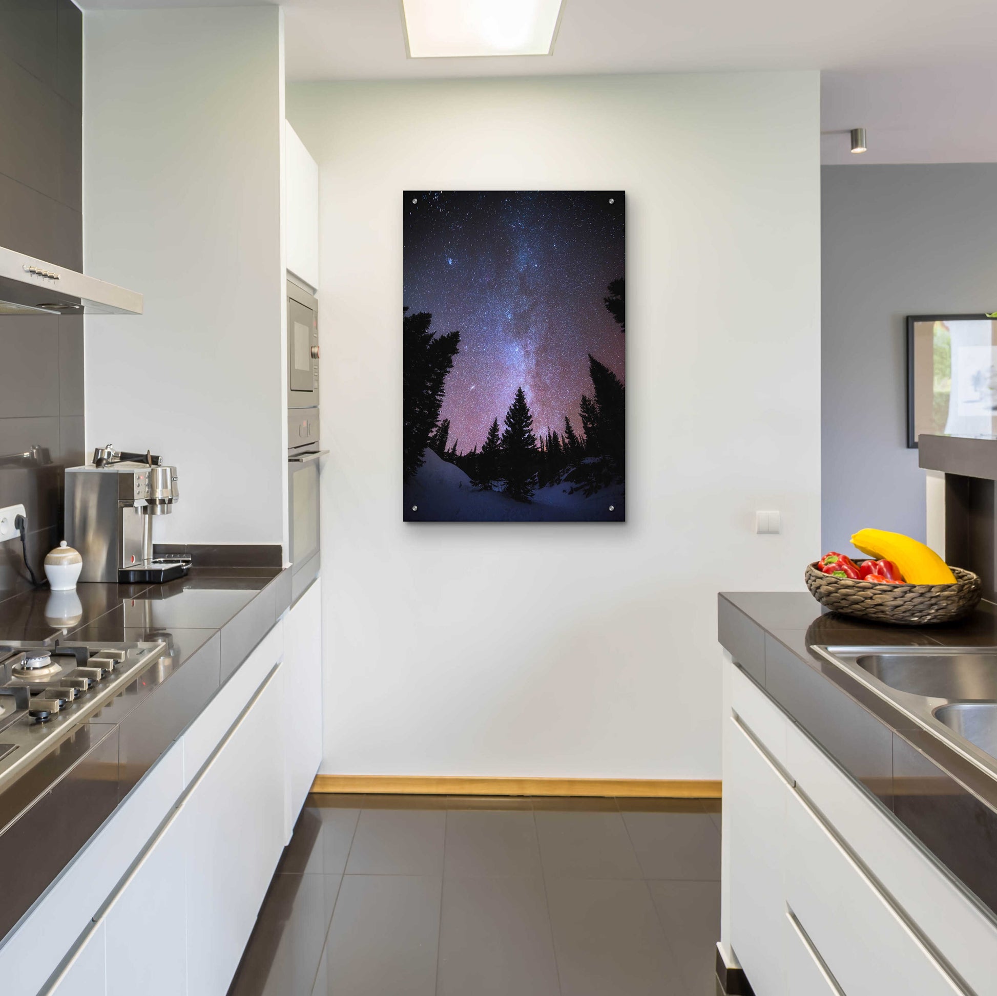 Epic Art 'Andromeda Our Neighbor - Rocky Mountain National Park' by Darren White, Acrylic Glass Wall Art,24x36