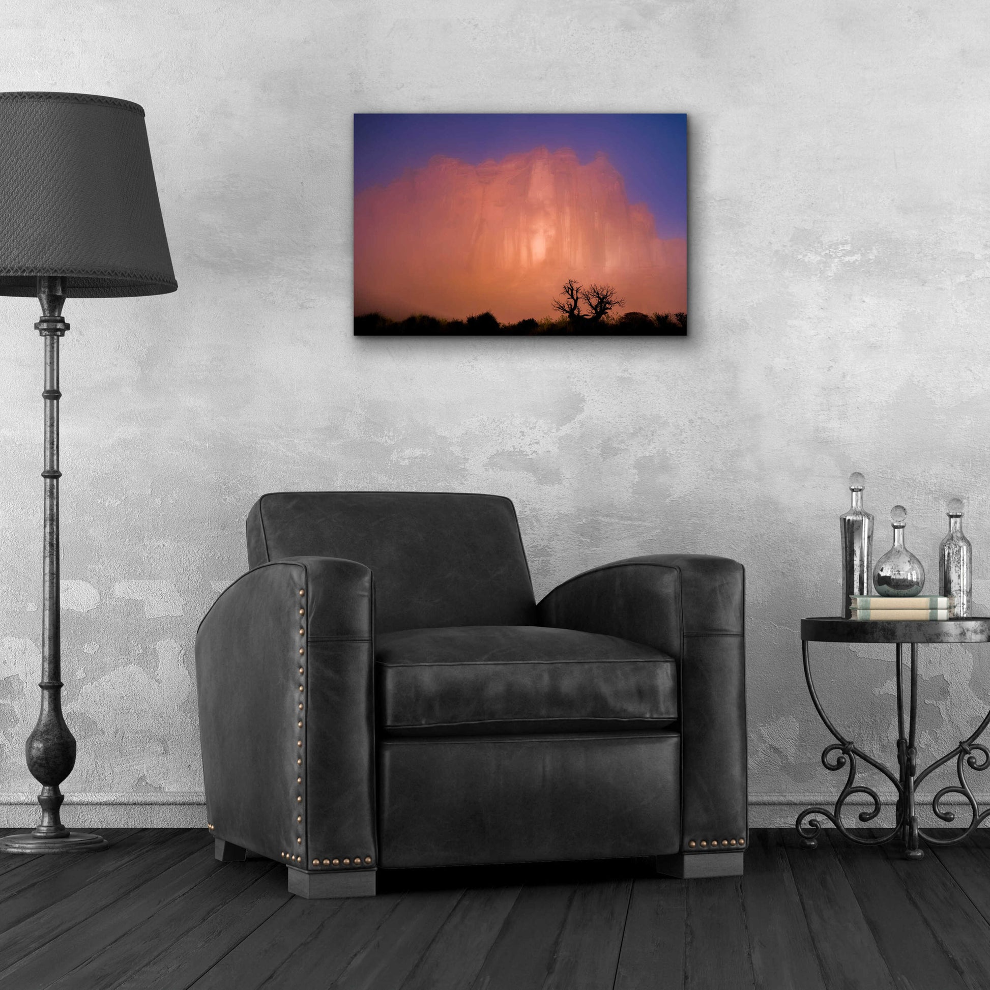 Epic Art 'Arches Morning Fog - Arches National Park' by Darren White, Acrylic Glass Wall Art,24x16