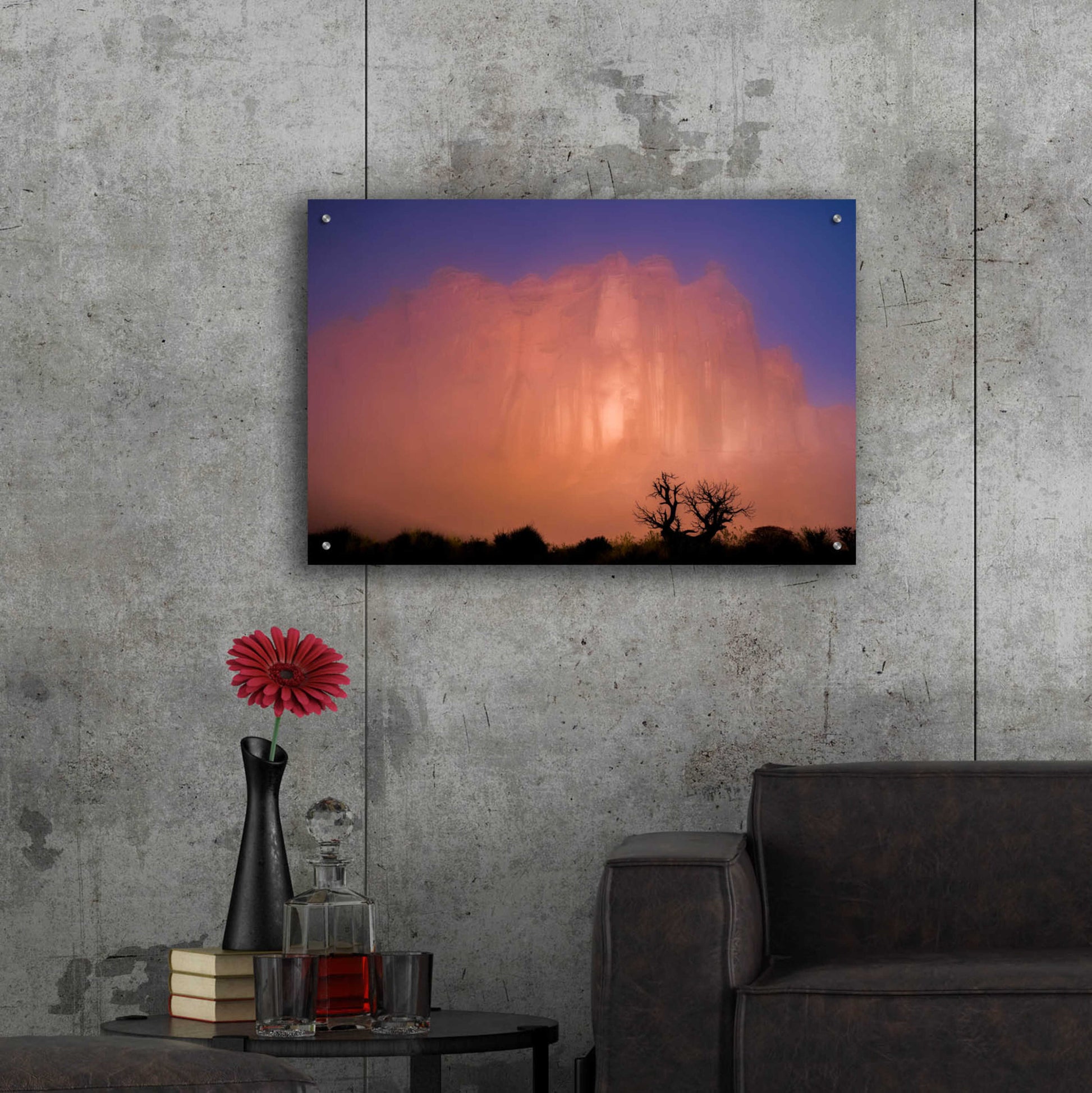 Epic Art 'Arches Morning Fog - Arches National Park' by Darren White, Acrylic Glass Wall Art,36x24