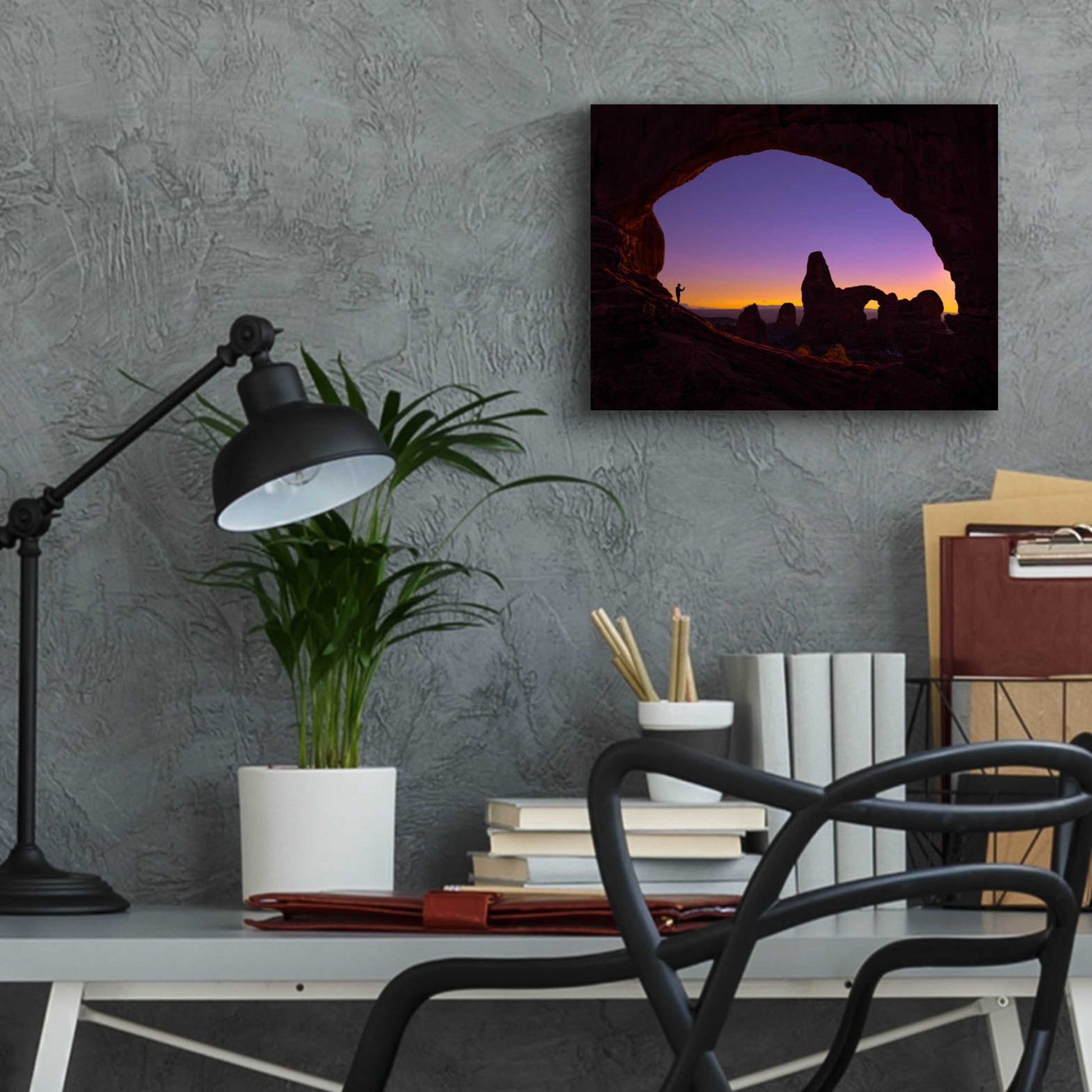 Epic Art 'Arches Witness - Arches National Park' by Darren White, Acrylic Glass Wall Art,16x12