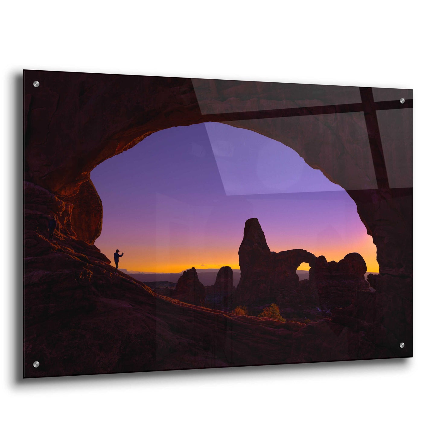 Epic Art 'Arches Witness - Arches National Park' by Darren White, Acrylic Glass Wall Art,36x24