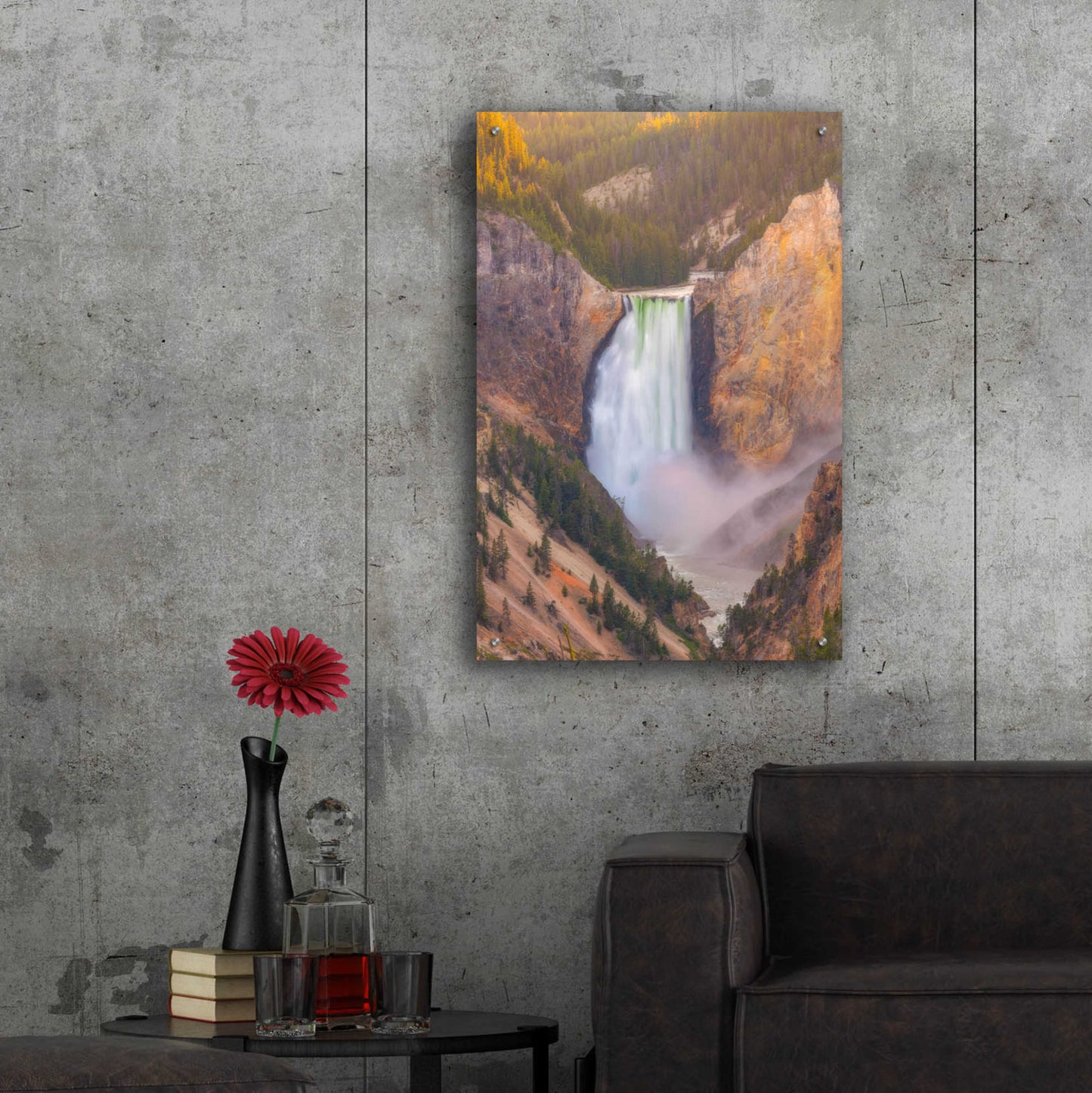 Epic Art 'Artist Point Sunset - Yellowstone National Park' by Darren White, Acrylic Glass Wall Art,24x36