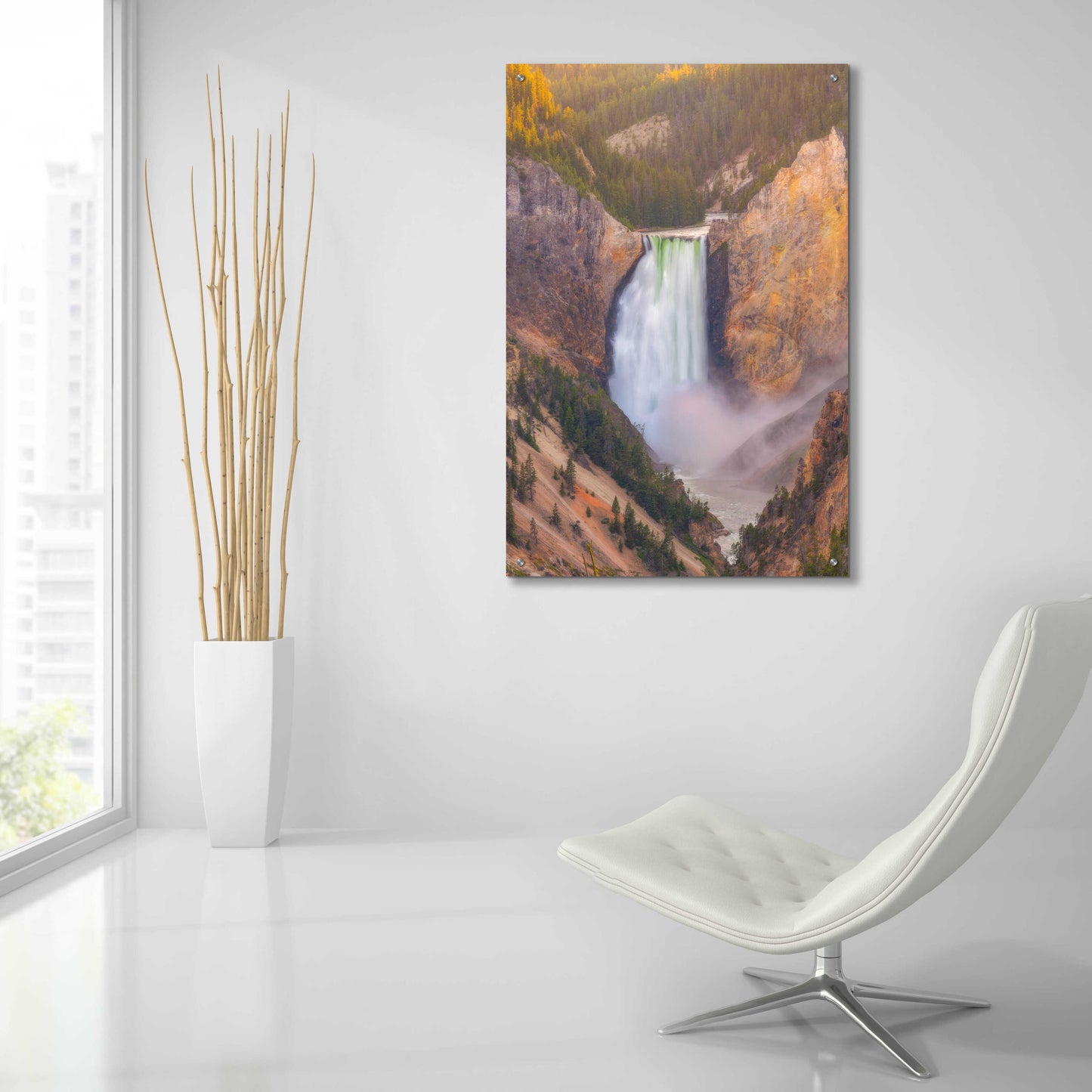 Epic Art 'Artist Point Sunset - Yellowstone National Park' by Darren White, Acrylic Glass Wall Art,24x36