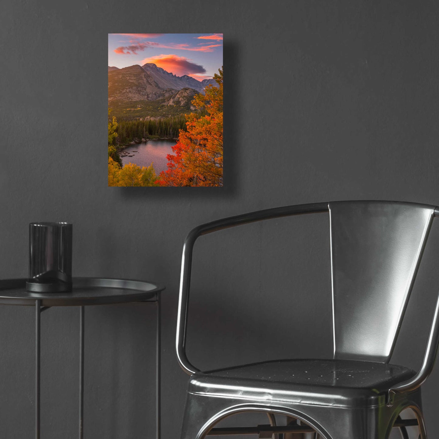 Epic Art 'Autumn Sunrise over Longs Peak - Rocky Mountain National Park' by Darren White, Acrylic Glass Wall Art,12x16