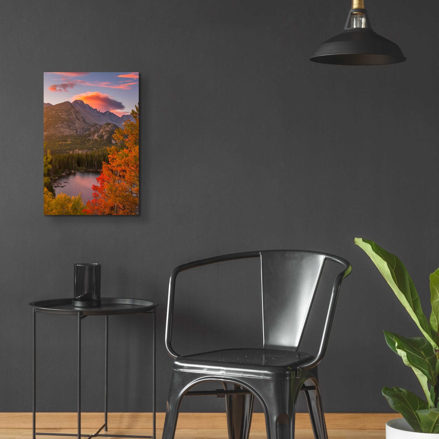 Epic Art 'Autumn Sunrise over Longs Peak - Rocky Mountain National Park' by Darren White, Acrylic Glass Wall Art,16x24