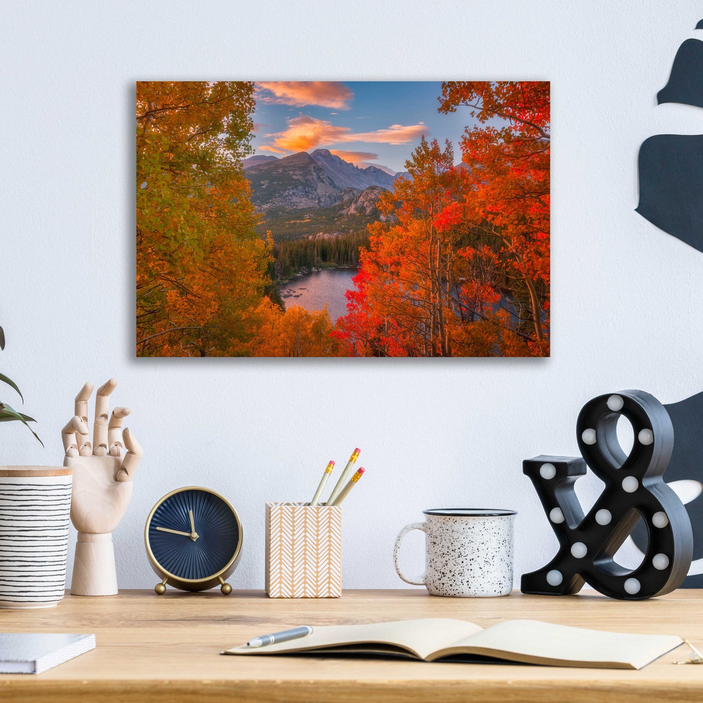 Epic Art 'Autumn's Breath - Rocky Mountain National Park' by Darren White, Acrylic Glass Wall Art,16x12