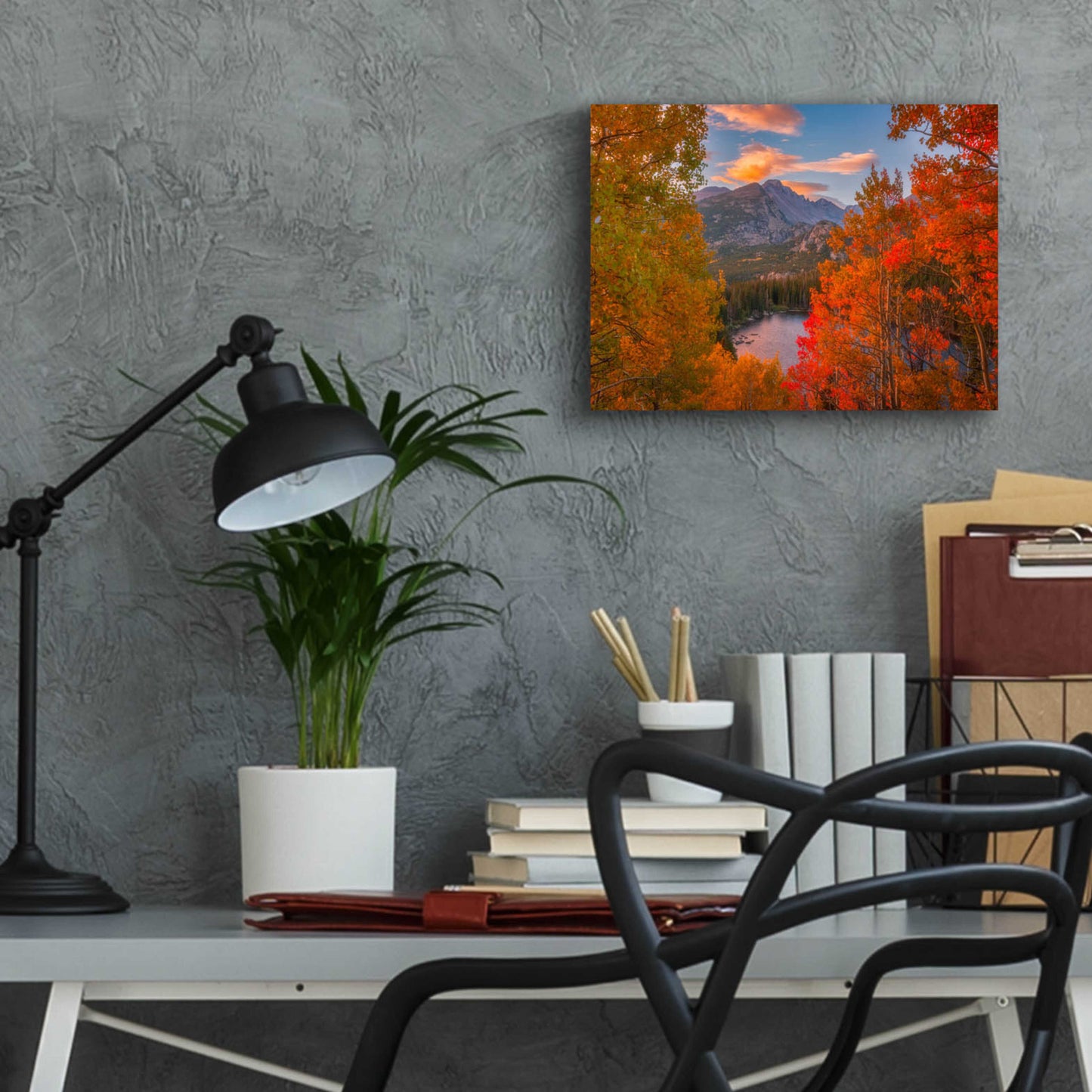 Epic Art 'Autumn's Breath - Rocky Mountain National Park' by Darren White, Acrylic Glass Wall Art,16x12