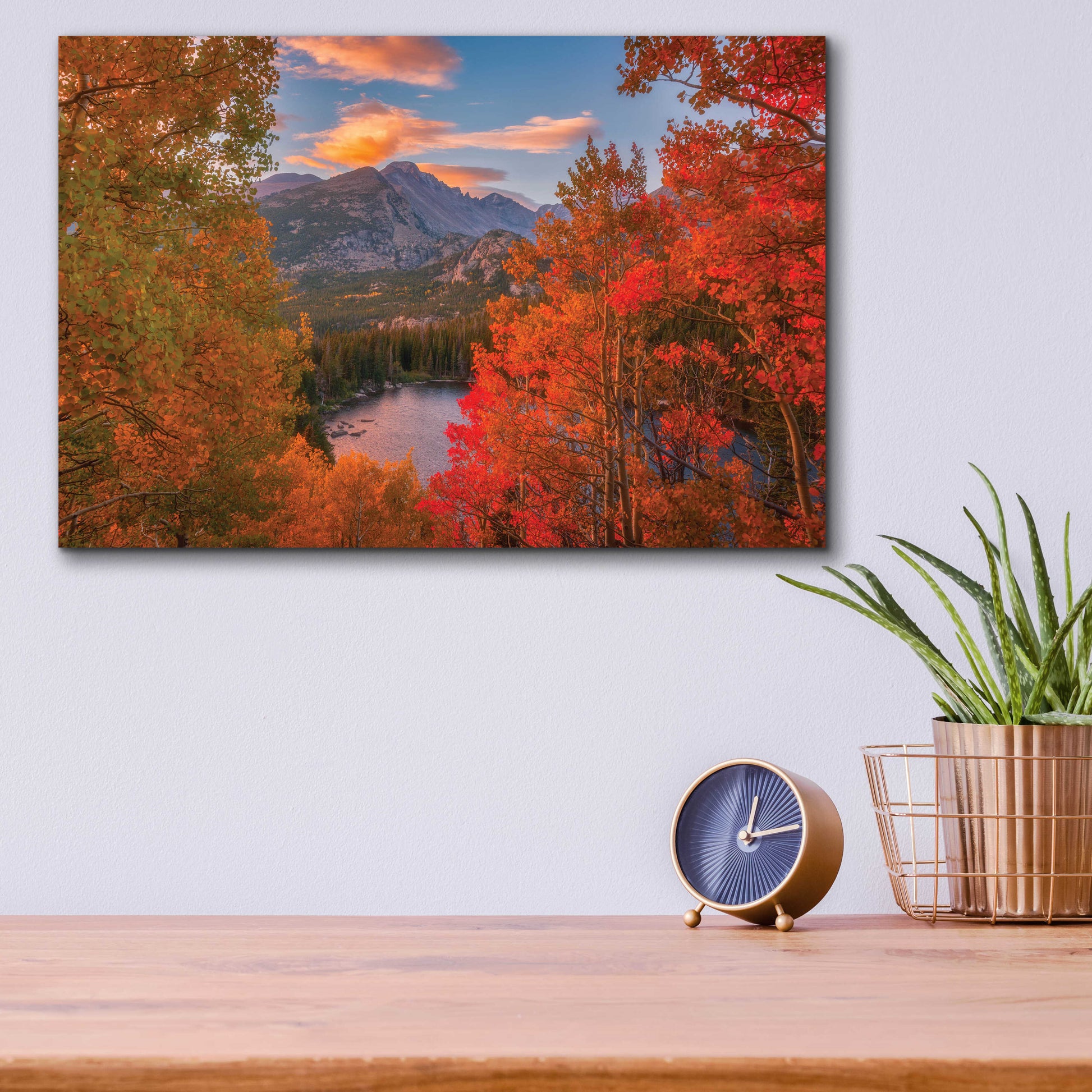 Epic Art 'Autumn's Breath - Rocky Mountain National Park' by Darren White, Acrylic Glass Wall Art,16x12