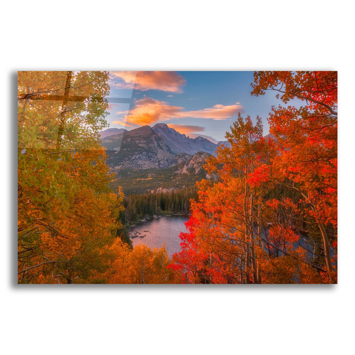 Epic Art 'Autumn's Breath - Rocky Mountain National Park' by Darren White, Acrylic Glass Wall Art,24x16