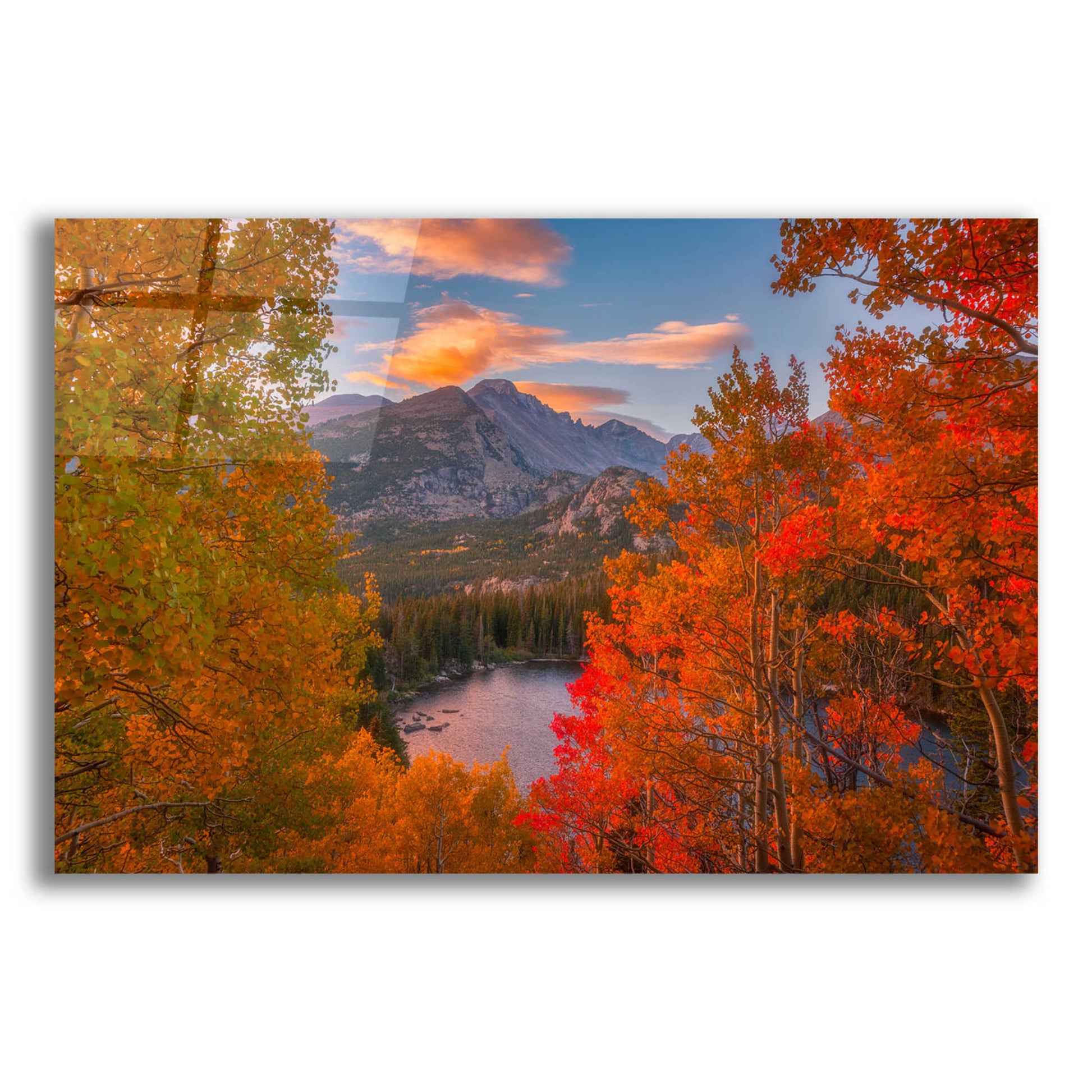 Epic Art 'Autumn's Breath - Rocky Mountain National Park' by Darren White, Acrylic Glass Wall Art,24x16