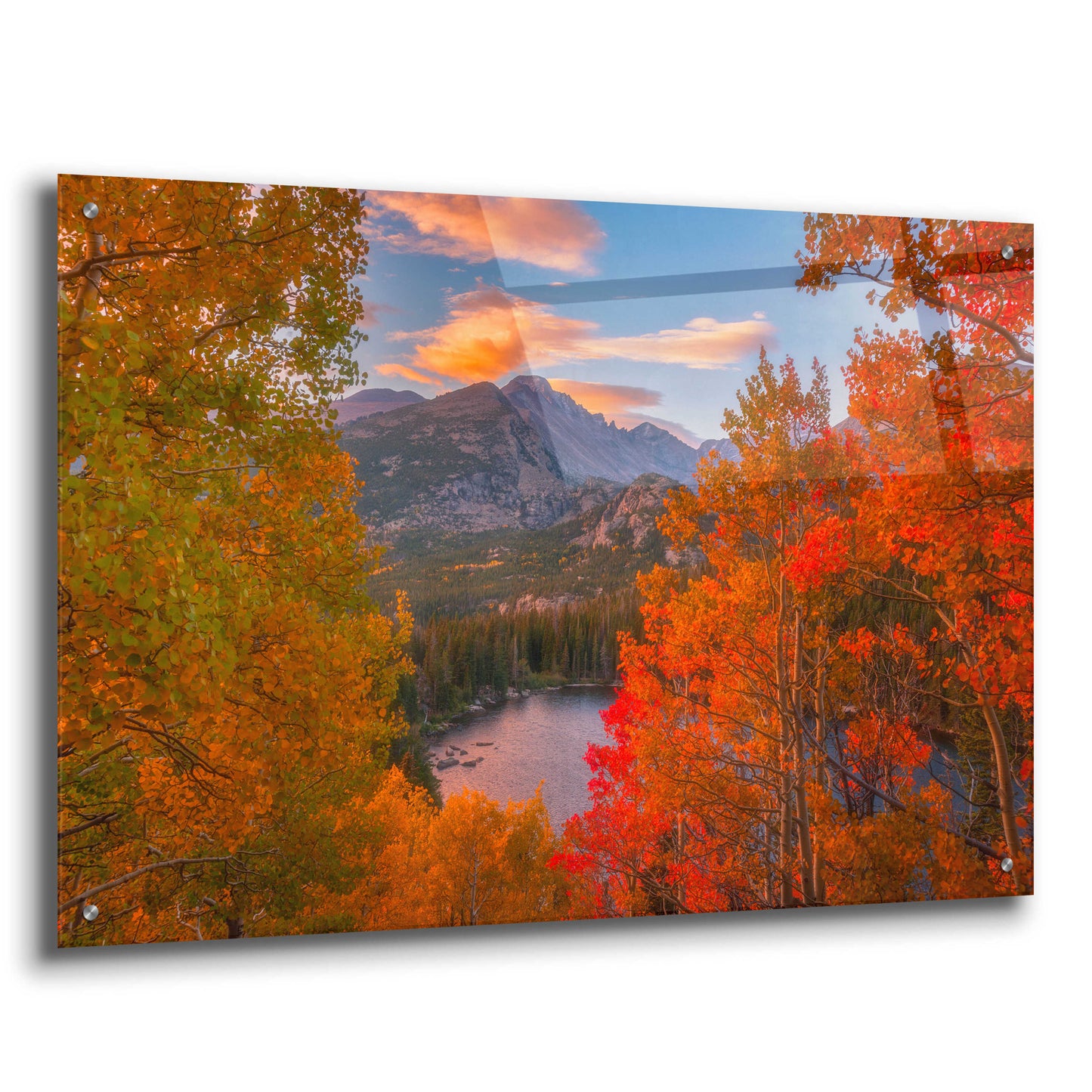 Epic Art 'Autumn's Breath - Rocky Mountain National Park' by Darren White, Acrylic Glass Wall Art,36x24