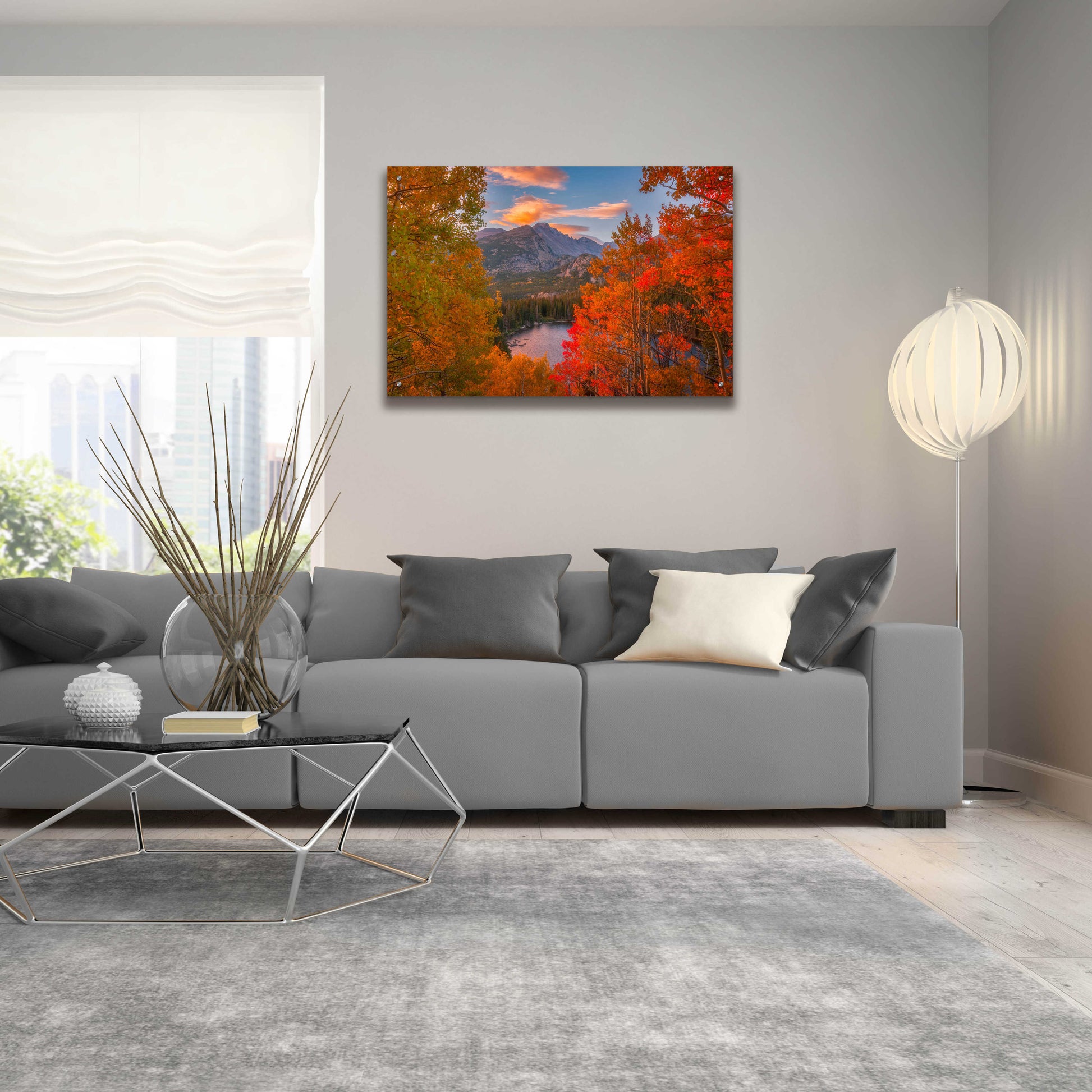 Epic Art 'Autumn's Breath - Rocky Mountain National Park' by Darren White, Acrylic Glass Wall Art,36x24