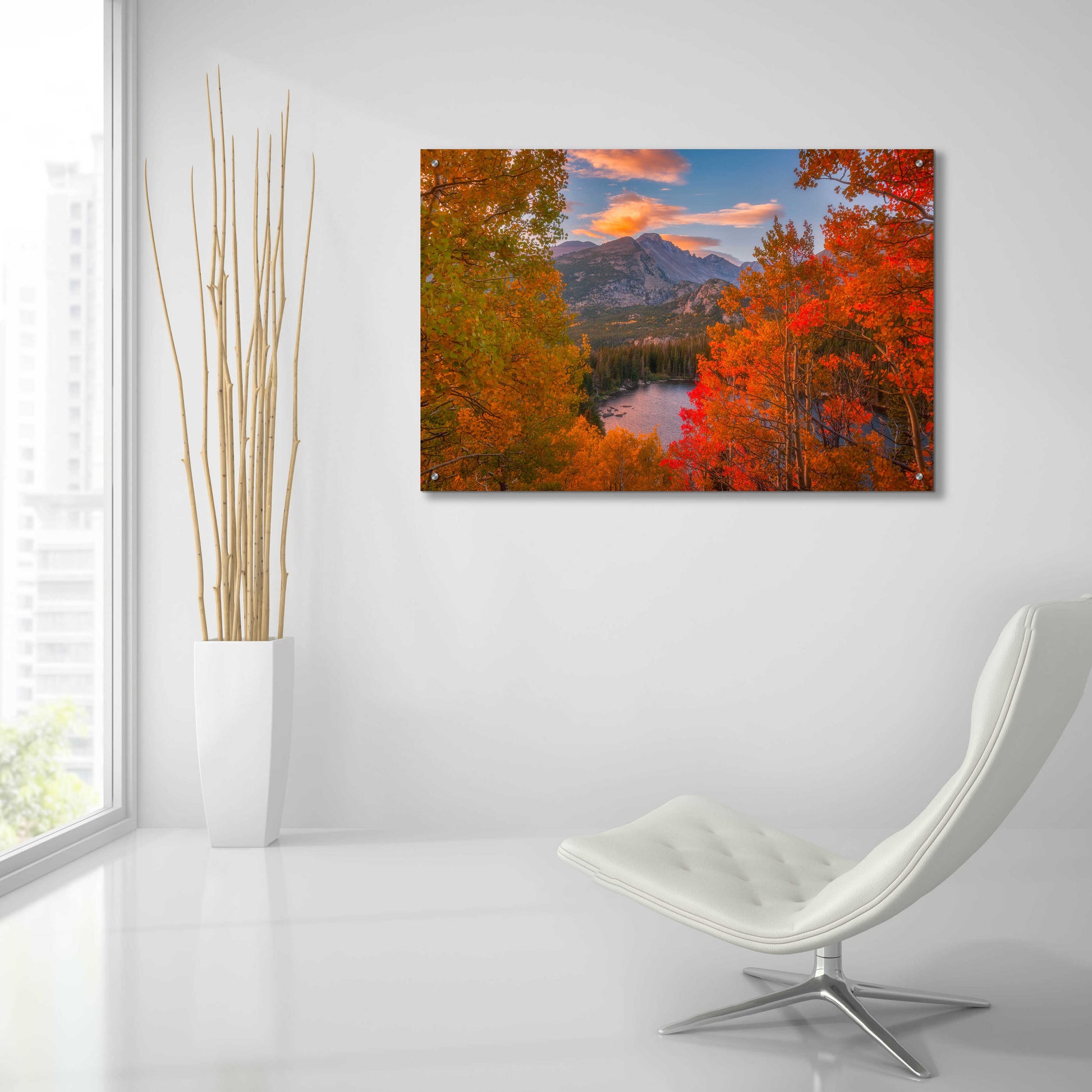 Epic Art 'Autumn's Breath - Rocky Mountain National Park' by Darren White, Acrylic Glass Wall Art,36x24