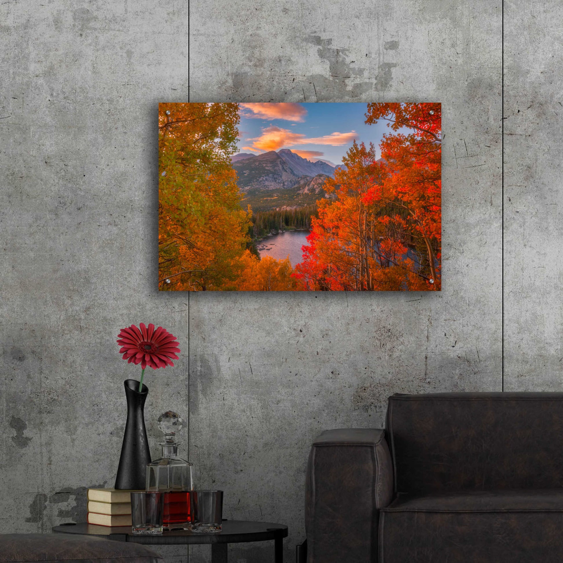 Epic Art 'Autumn's Breath - Rocky Mountain National Park' by Darren White, Acrylic Glass Wall Art,36x24