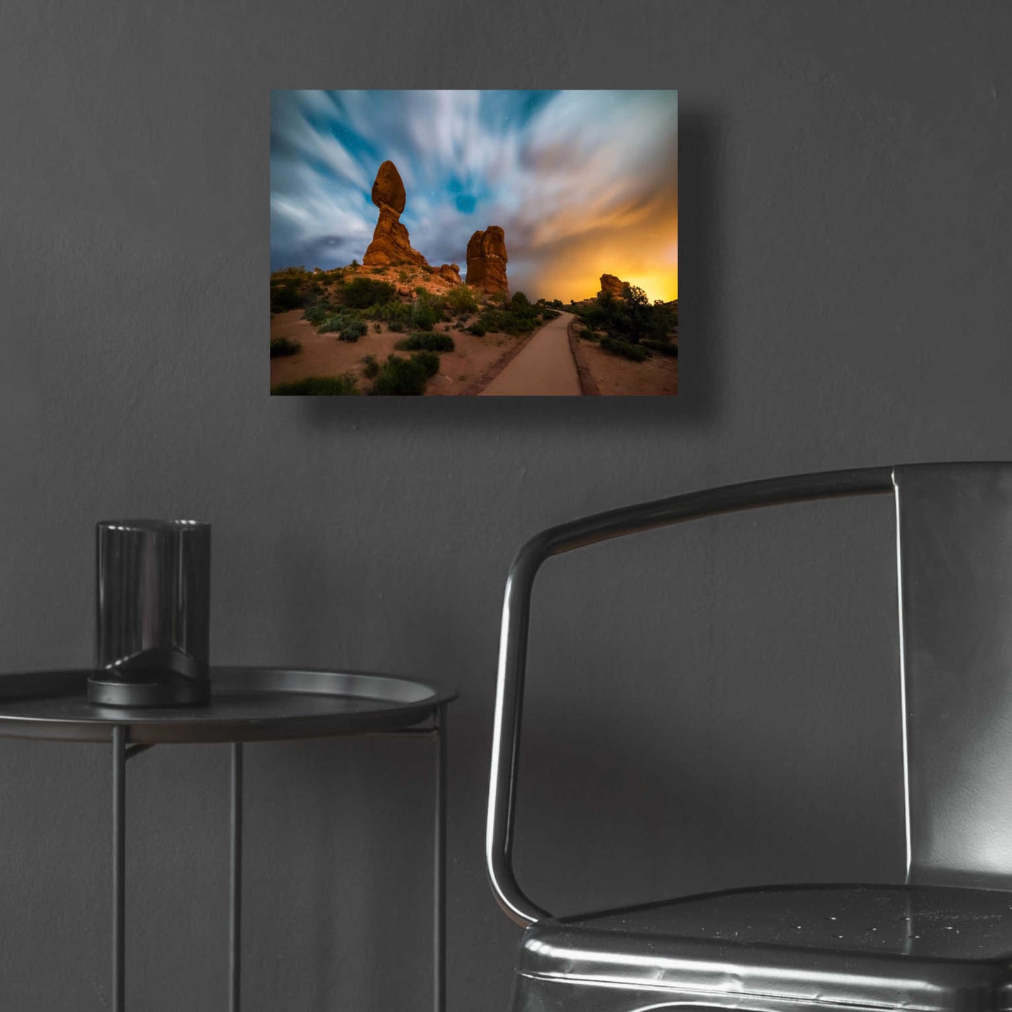 Epic Art 'Balanced Light show - Arches National Park' by Darren White, Acrylic Glass Wall Art,16x12