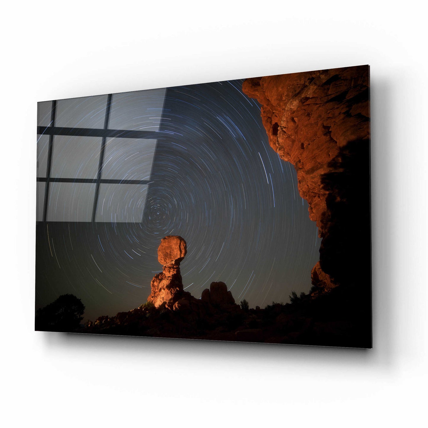 Epic Art 'Balanced Spin - Arches National Park' by Darren White, Acrylic Glass Wall Art,16x12