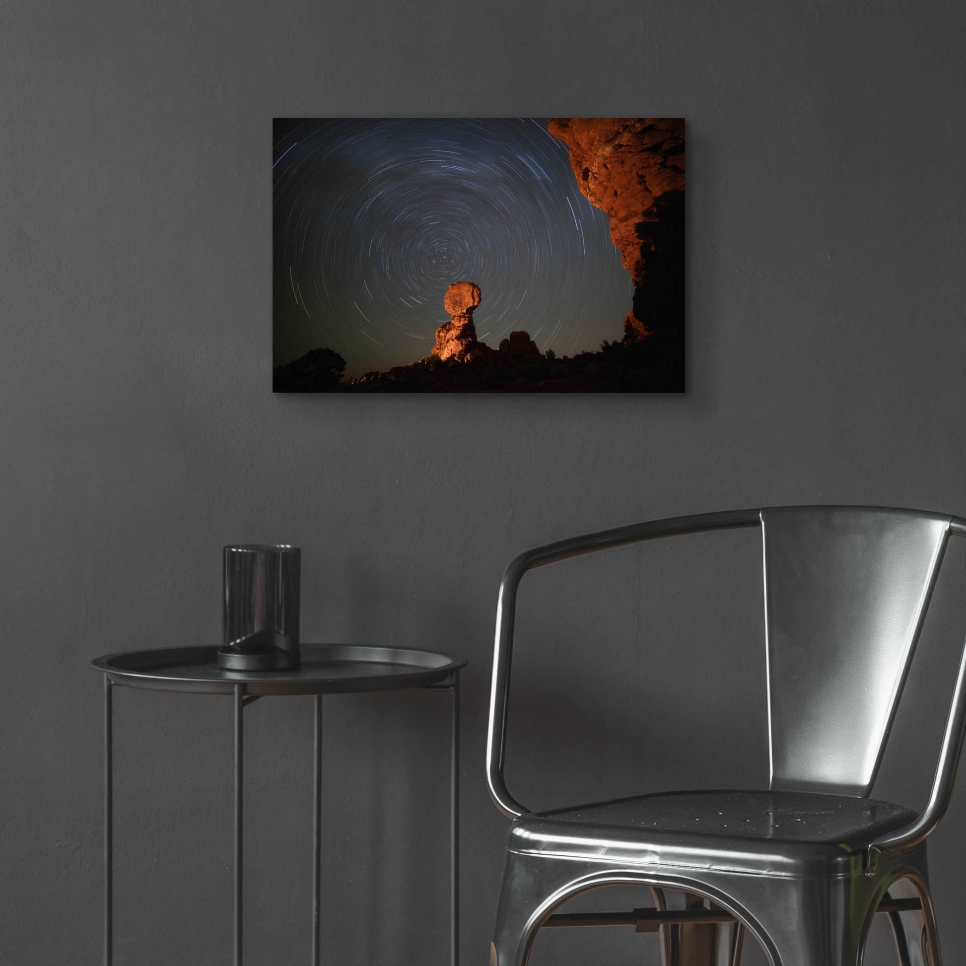 Epic Art 'Balanced Spin - Arches National Park' by Darren White, Acrylic Glass Wall Art,24x16