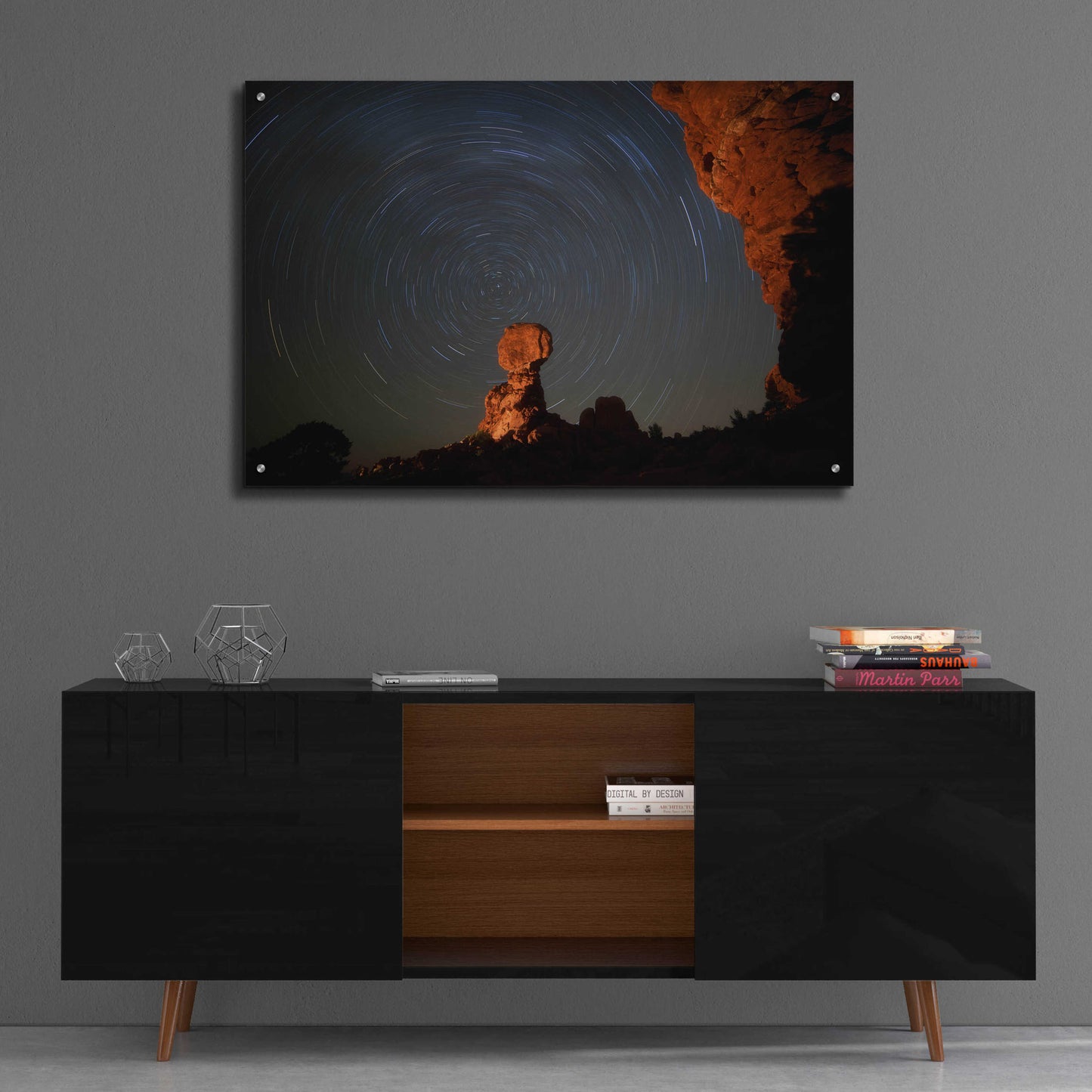 Epic Art 'Balanced Spin - Arches National Park' by Darren White, Acrylic Glass Wall Art,36x24