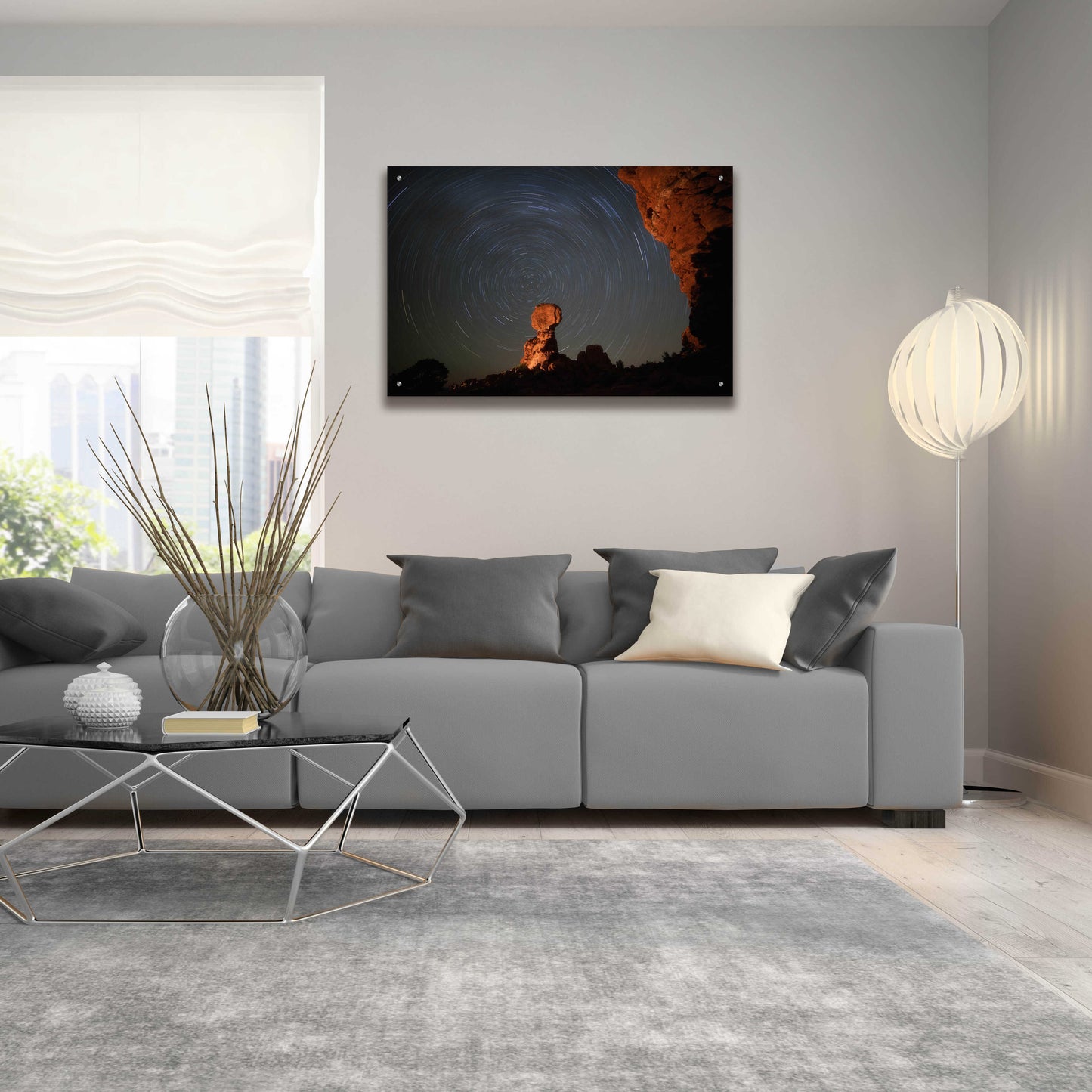 Epic Art 'Balanced Spin - Arches National Park' by Darren White, Acrylic Glass Wall Art,36x24