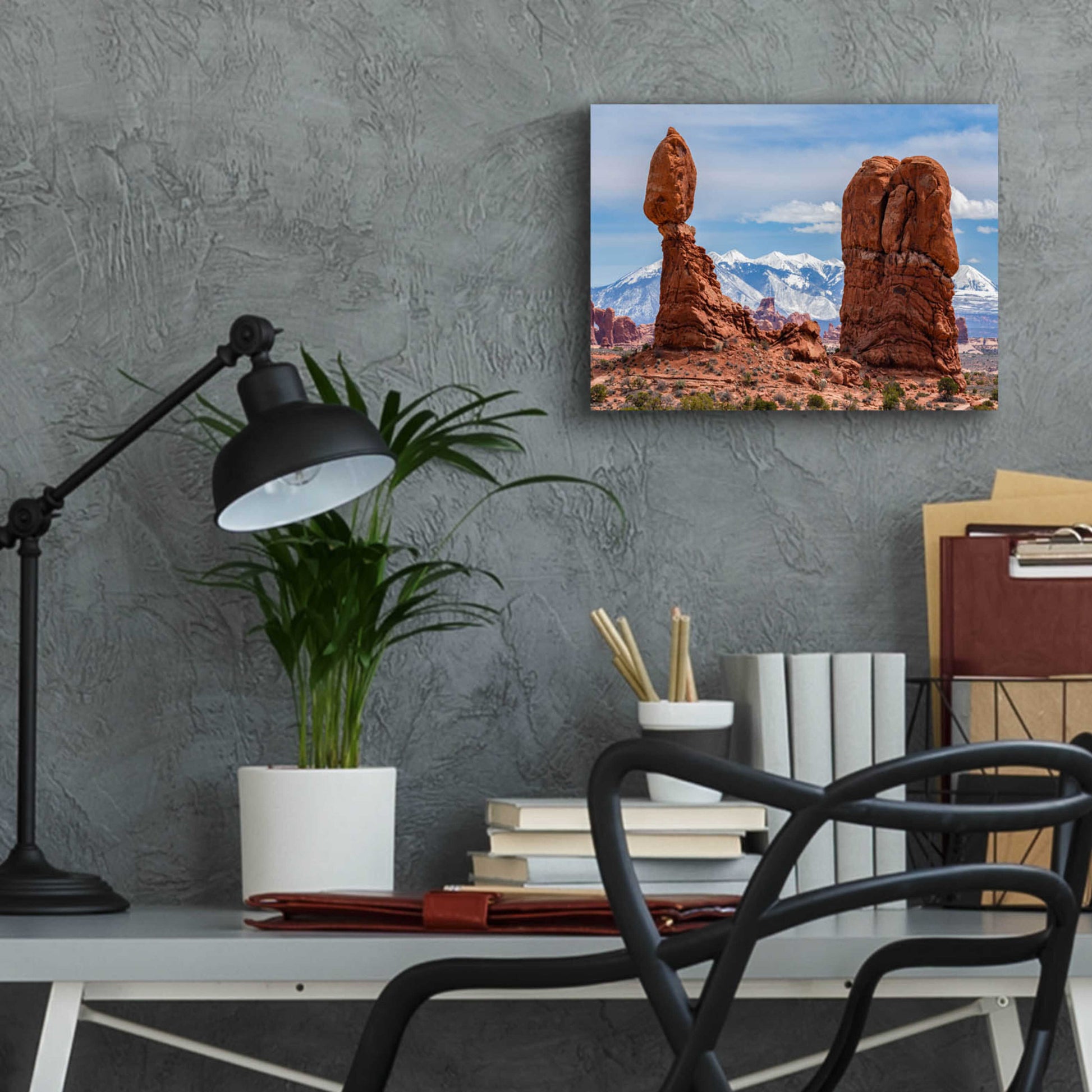 Epic Art 'Balanced Views - Arches National Park' by Darren White, Acrylic Glass Wall Art,16x12