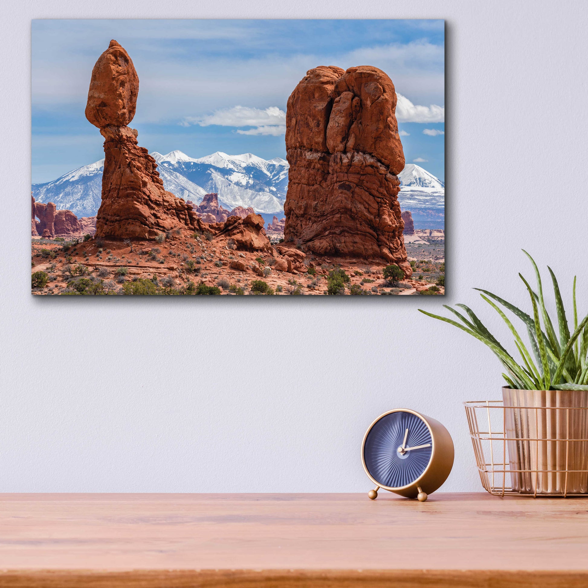 Epic Art 'Balanced Views - Arches National Park' by Darren White, Acrylic Glass Wall Art,16x12