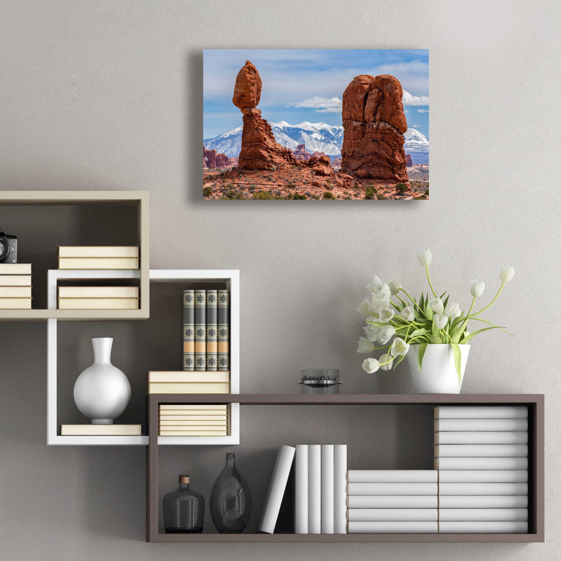 Epic Art 'Balanced Views - Arches National Park' by Darren White, Acrylic Glass Wall Art,24x16