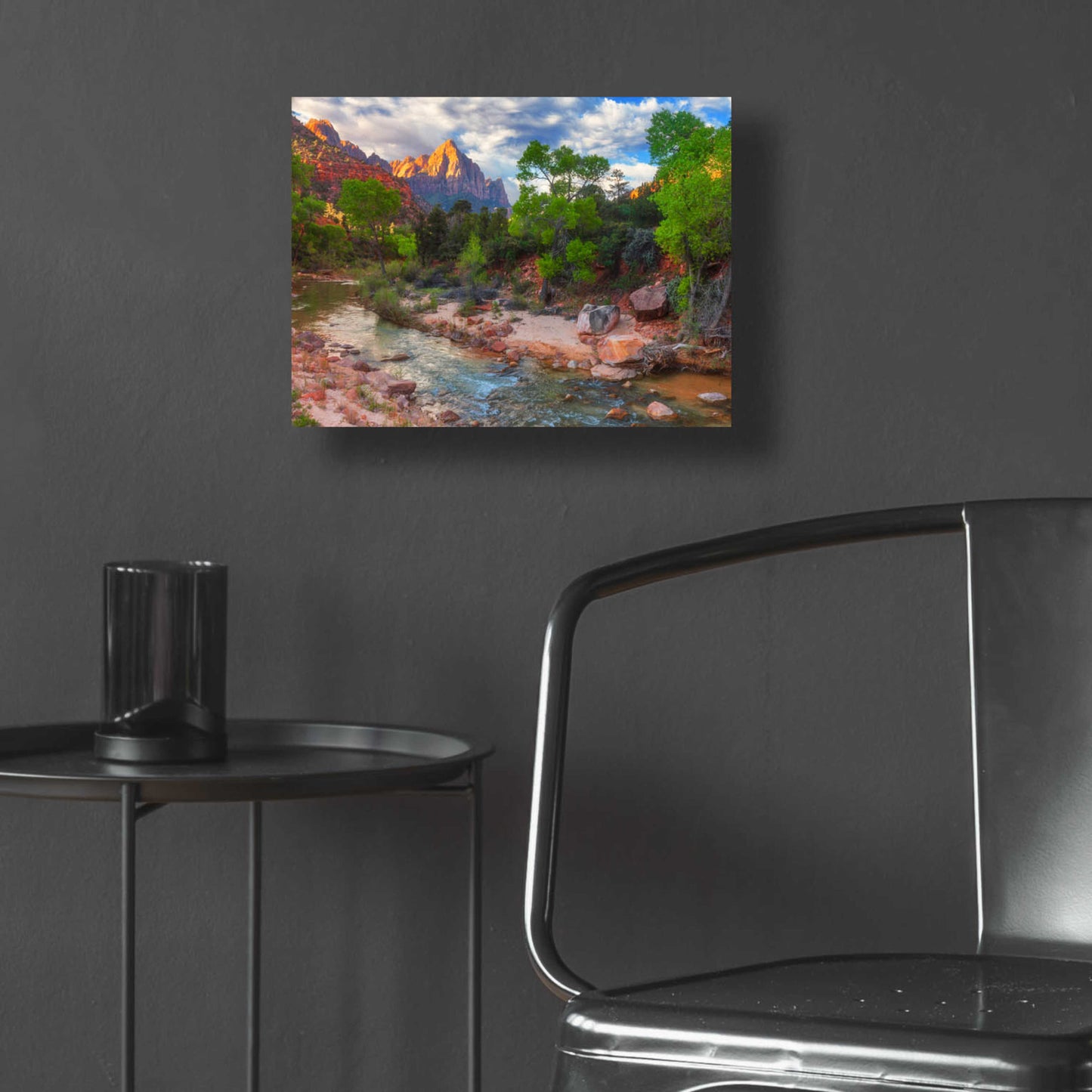 Epic Art 'Banks of Zion - Zion National Park' by Darren White, Acrylic Glass Wall Art,16x12