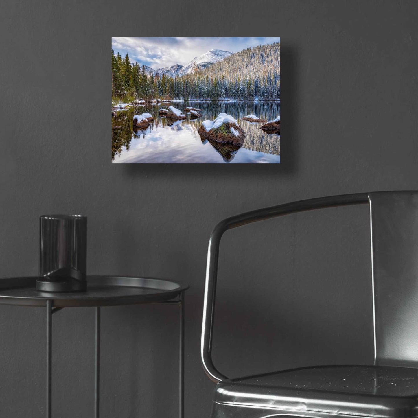 Epic Art 'Bear Lake Holiday - Rocky Mountain National Park' by Darren White, Acrylic Glass Wall Art,16x12