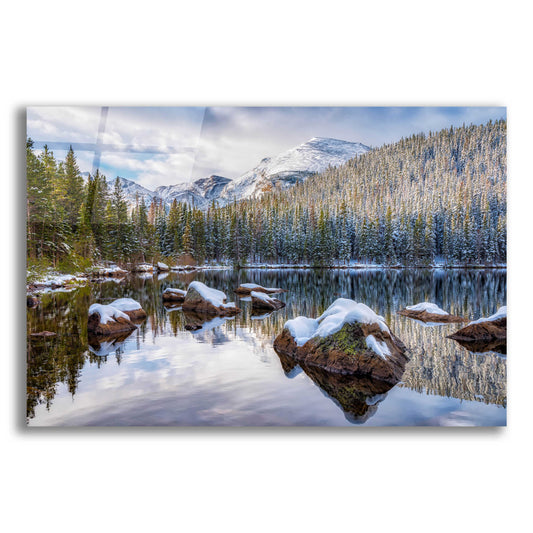 Epic Art 'Bear Lake Holiday - Rocky Mountain National Park' by Darren White, Acrylic Glass Wall Art