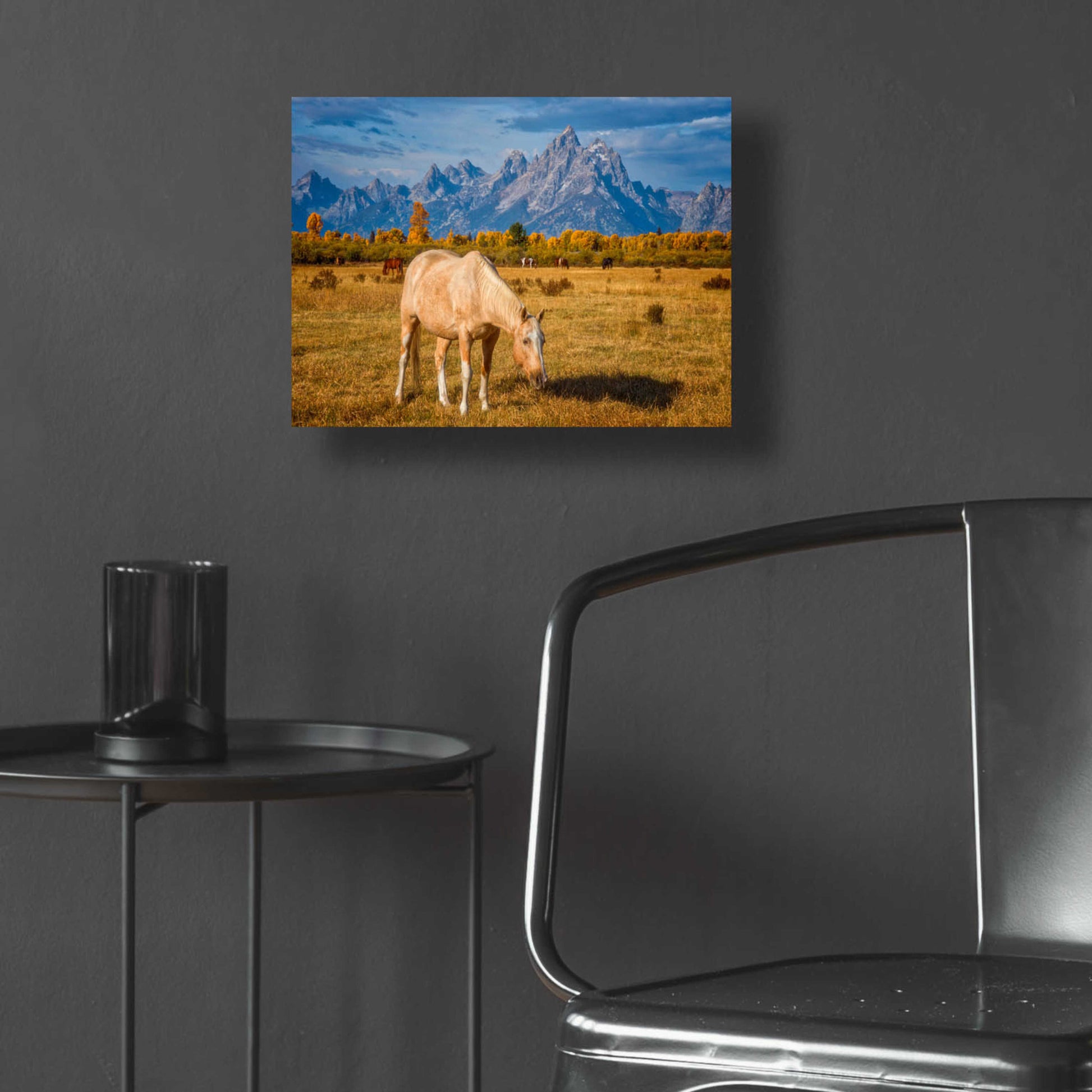 Epic Art 'Breakfast in the Tetons - Grand Teton National Park' by Darren White, Acrylic Glass Wall Art,16x12