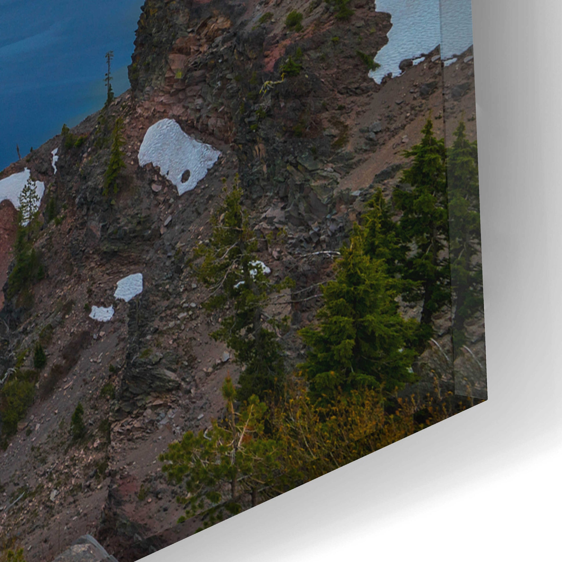 Epic Art 'Crater Lake Sunset Light - Crater Lake National Park' by Darren White, Acrylic Glass Wall Art,16x12