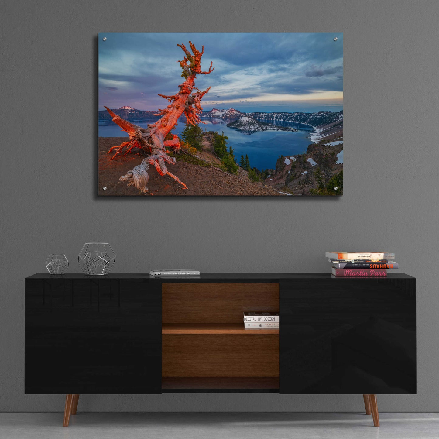 Epic Art 'Crater Lake Sunset Light - Crater Lake National Park' by Darren White, Acrylic Glass Wall Art,36x24