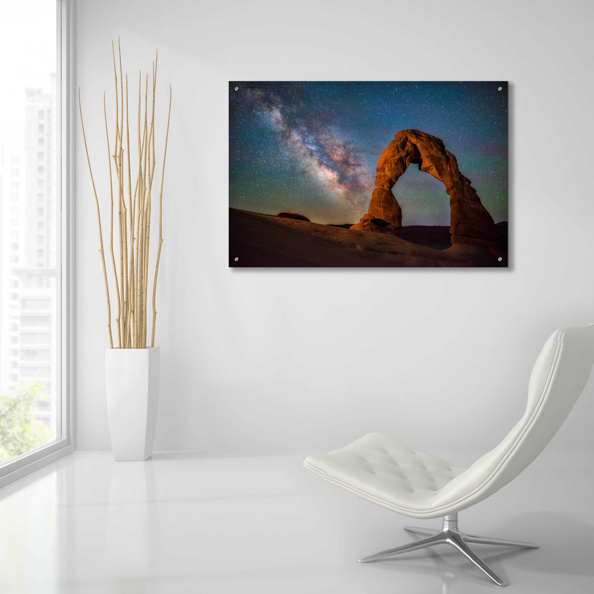 Epic Art 'Delicate Air Glow - Arches National Park' by Darren White, Acrylic Glass Wall Art,36x24