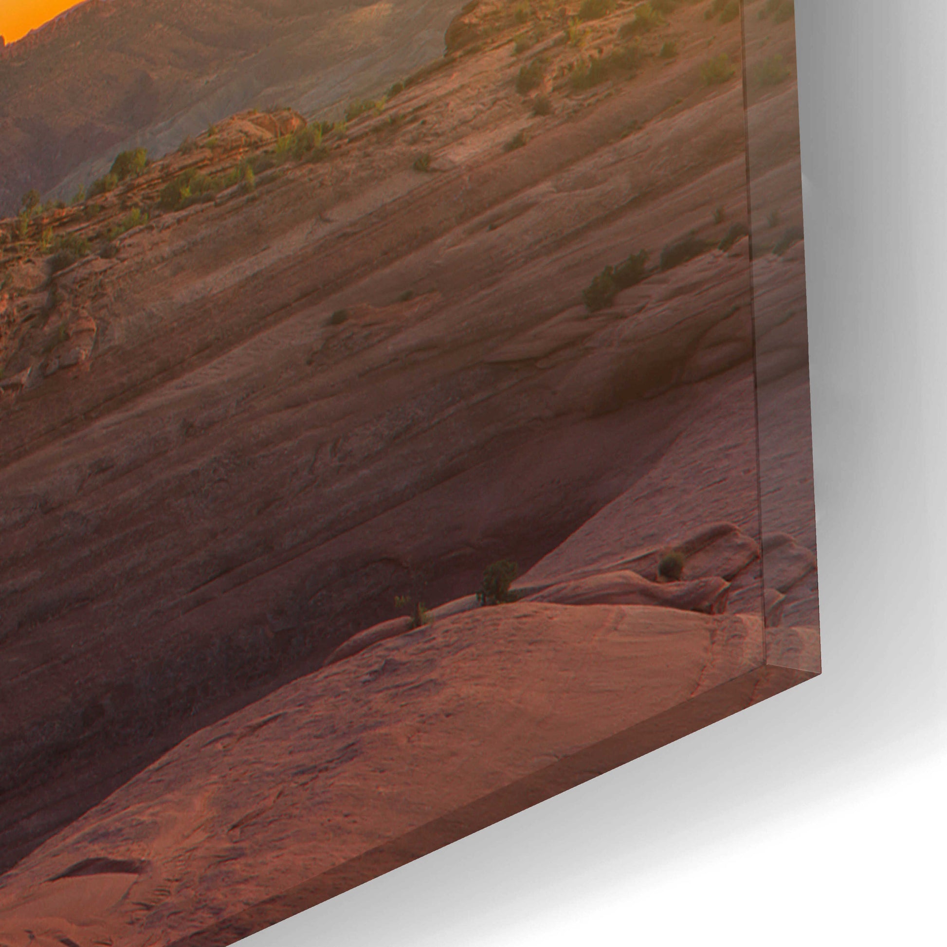 Epic Art 'Delicate Moon - Arches National Park' by Darren White, Acrylic Glass Wall Art,16x12