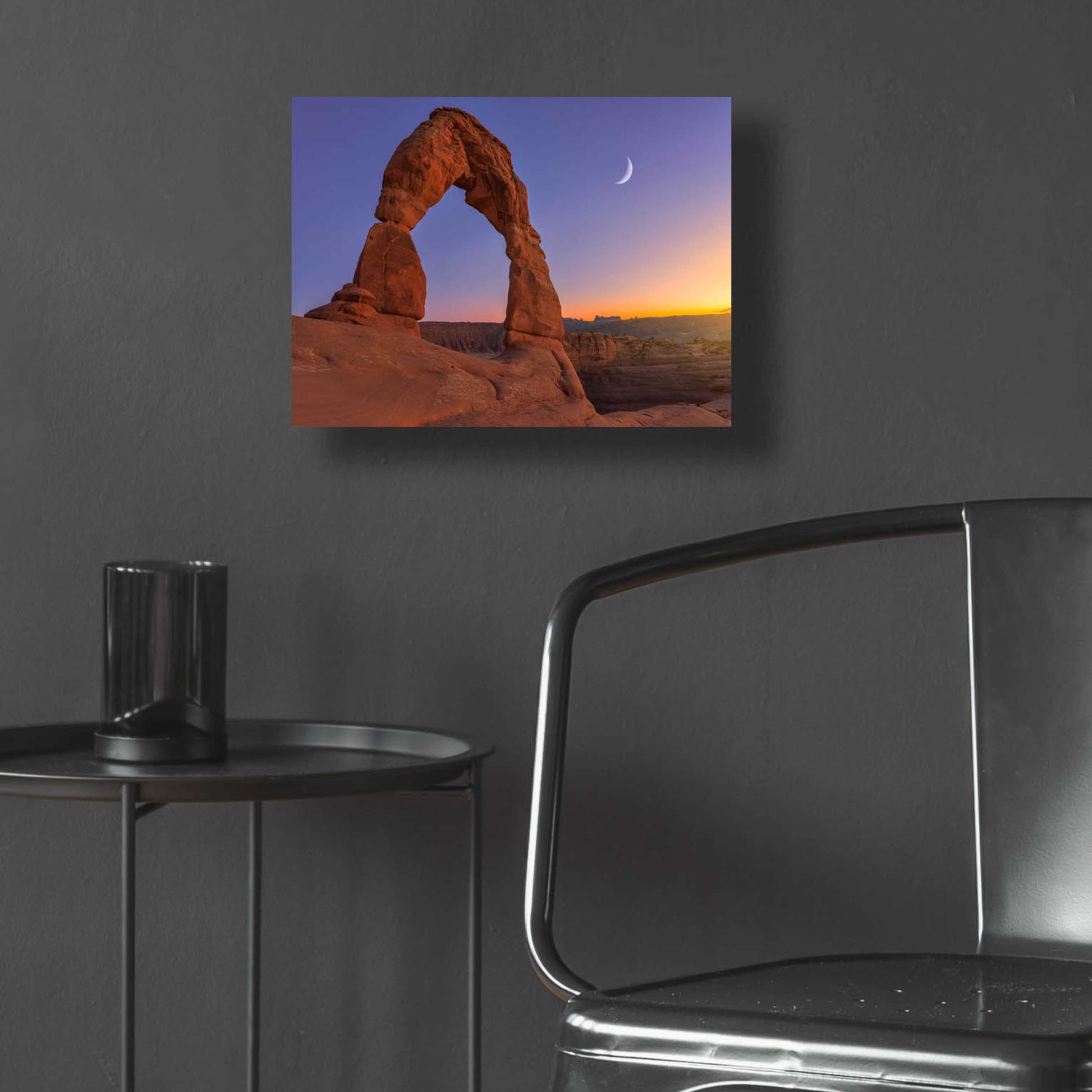 Epic Art 'Delicate Moon - Arches National Park' by Darren White, Acrylic Glass Wall Art,16x12