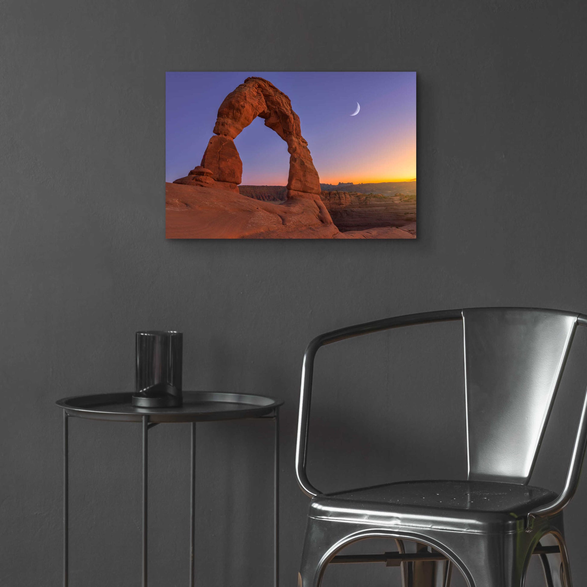 Epic Art 'Delicate Moon - Arches National Park' by Darren White, Acrylic Glass Wall Art,24x16