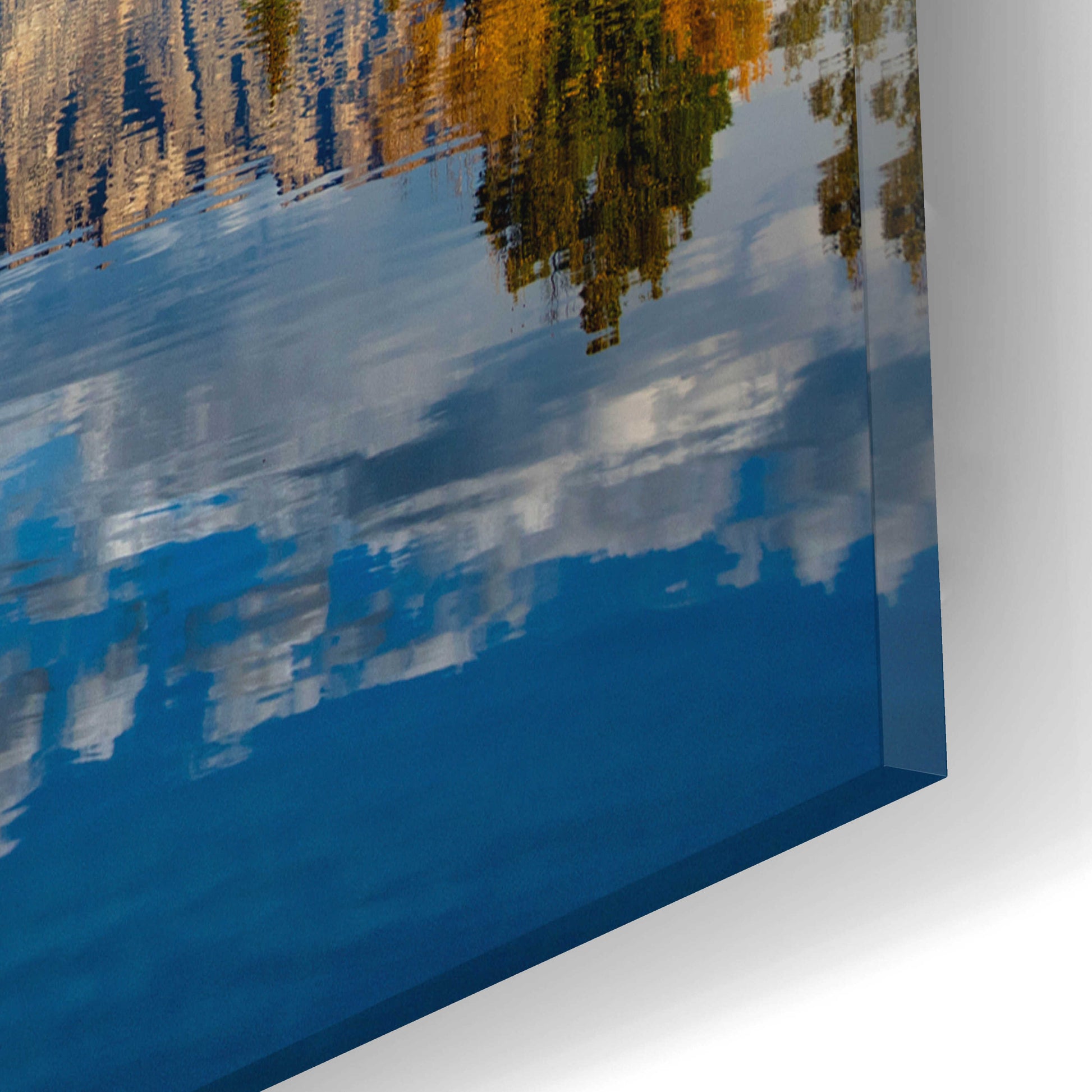 Epic Art 'Fall Reflection in the Tetons - Grand Teton National Park' by Darren White, Acrylic Glass Wall Art,16x12