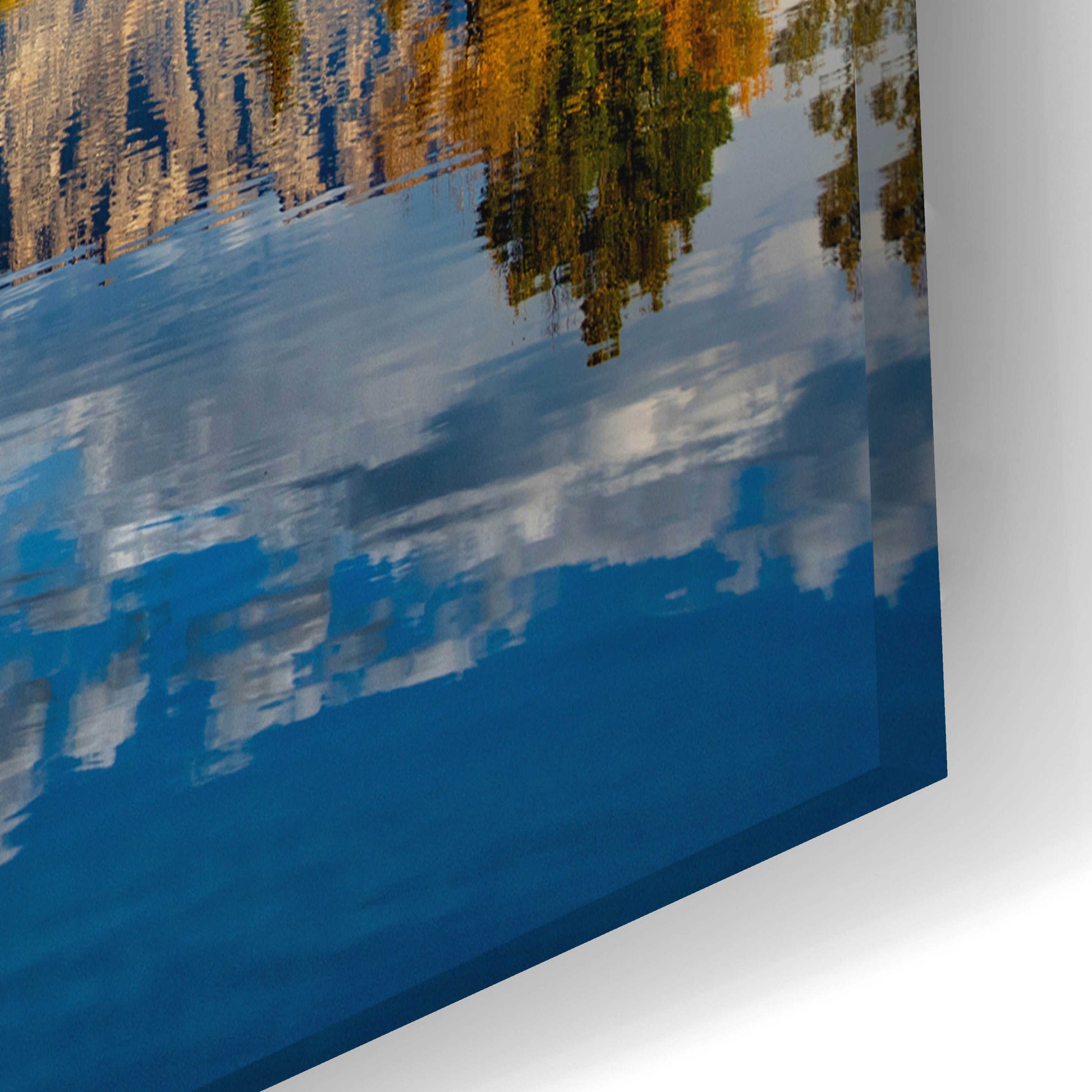 Epic Art 'Fall Reflection in the Tetons - Grand Teton National Park' by Darren White, Acrylic Glass Wall Art,24x16