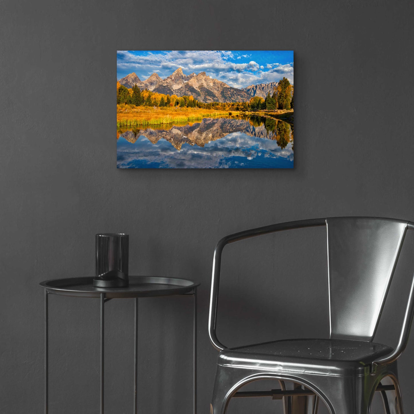 Epic Art 'Fall Reflection in the Tetons - Grand Teton National Park' by Darren White, Acrylic Glass Wall Art,24x16