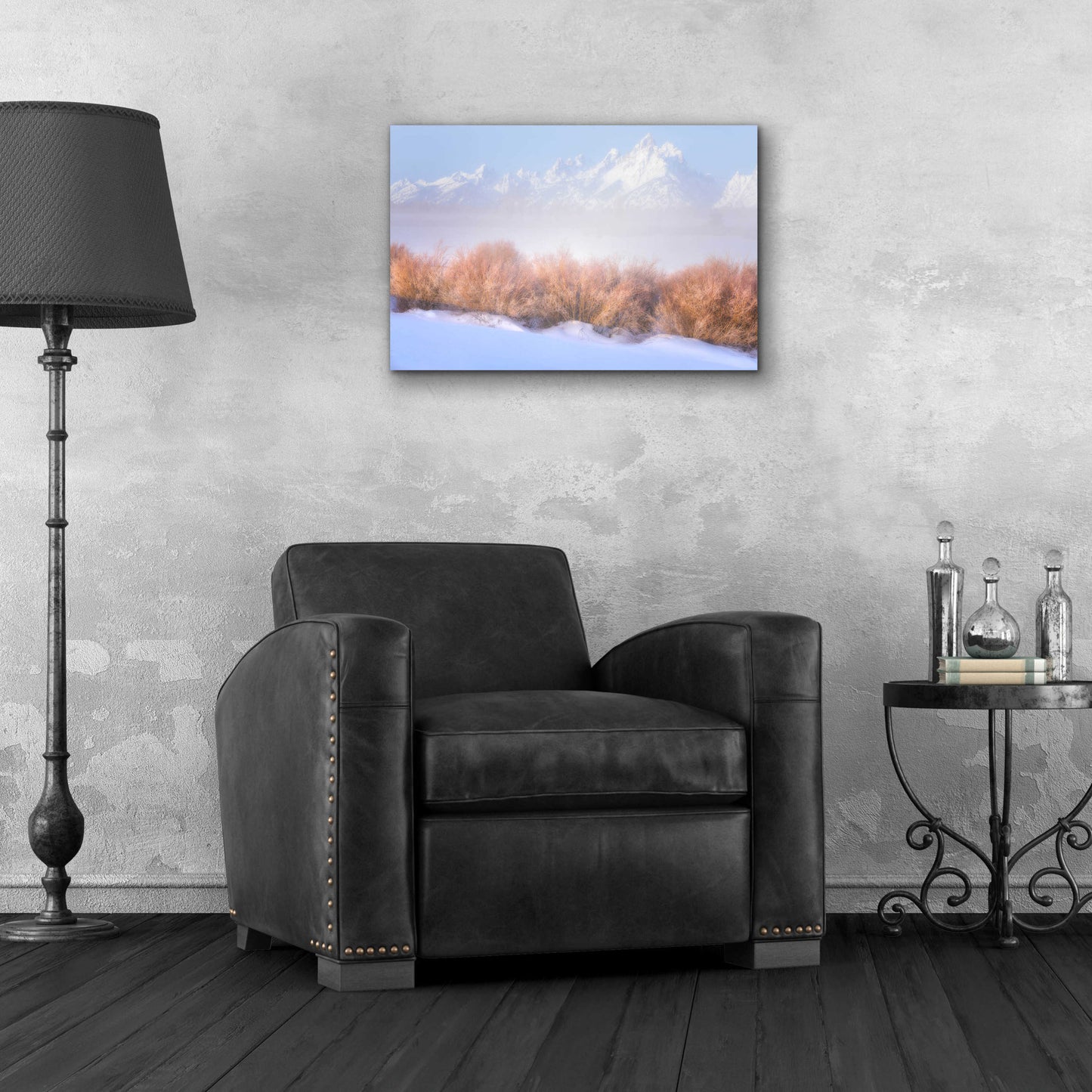 Epic Art 'Fresh Fog in the Valley - Grand Teton National Park' by Darren White, Acrylic Glass Wall Art,24x16