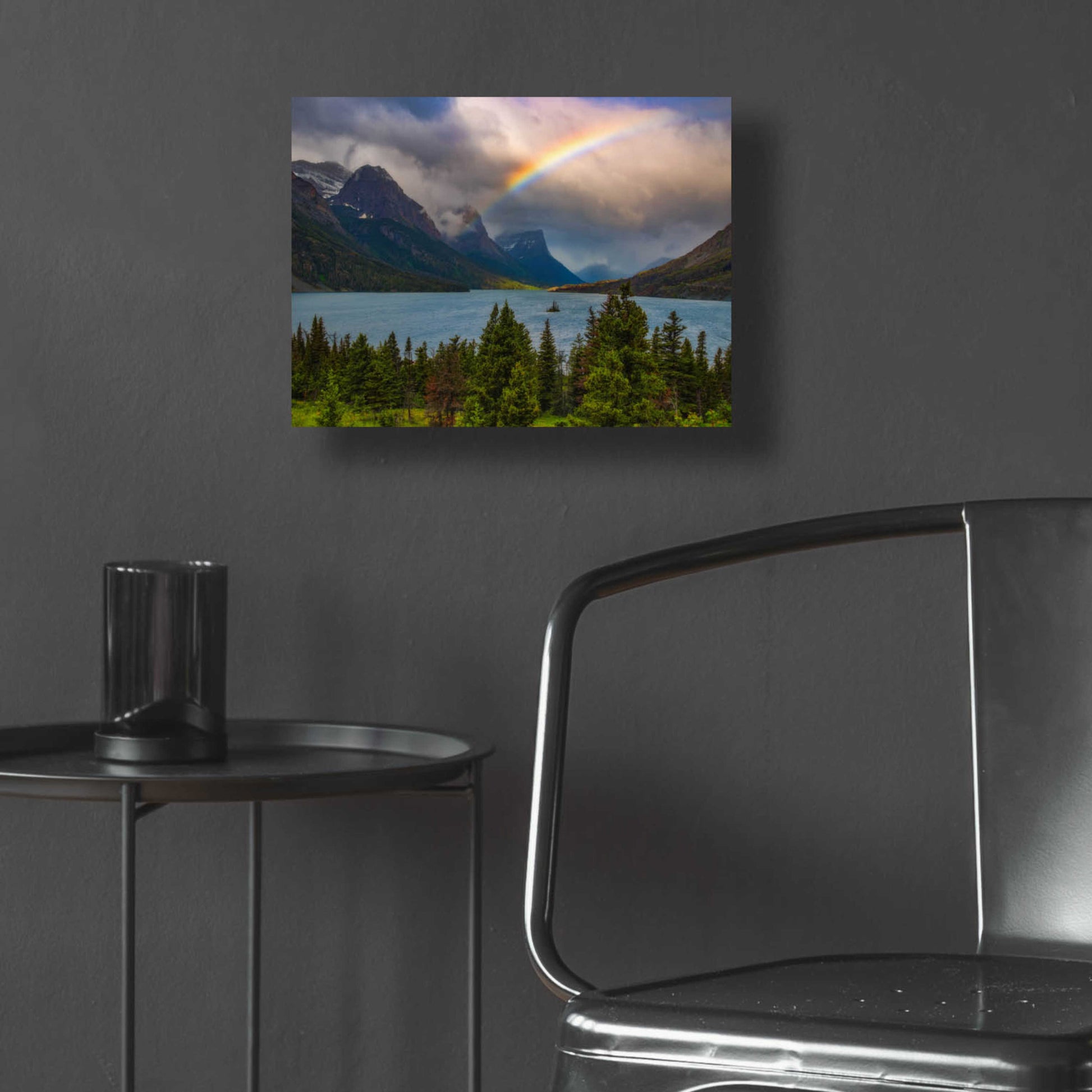 Epic Art 'Glacier Rainbow - Glacier National Park' by Darren White, Acrylic Glass Wall Art,16x12